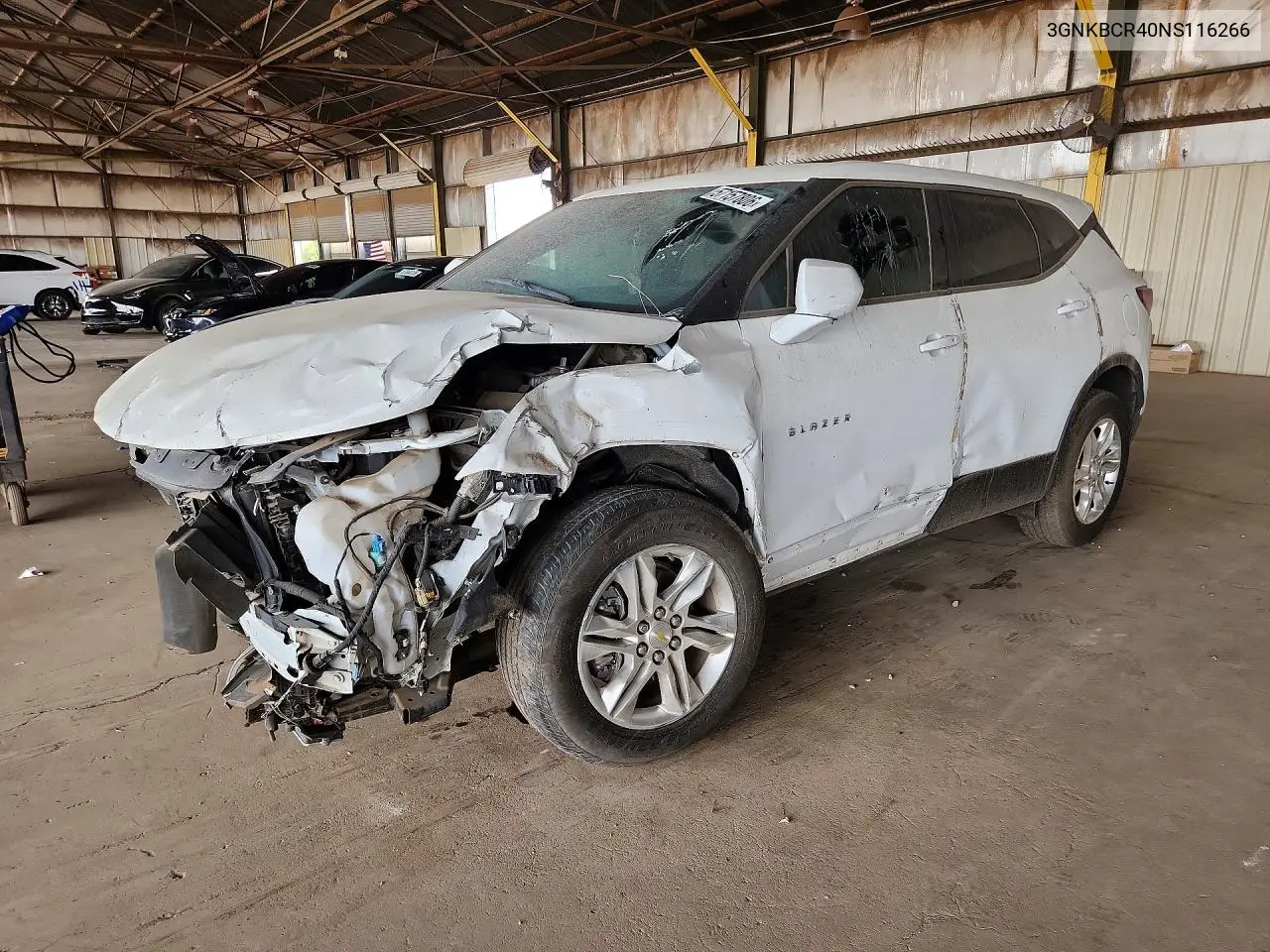 2022 Chevrolet Blazer VIN: 3GNKBCR40NS116266 Lot: 57157806