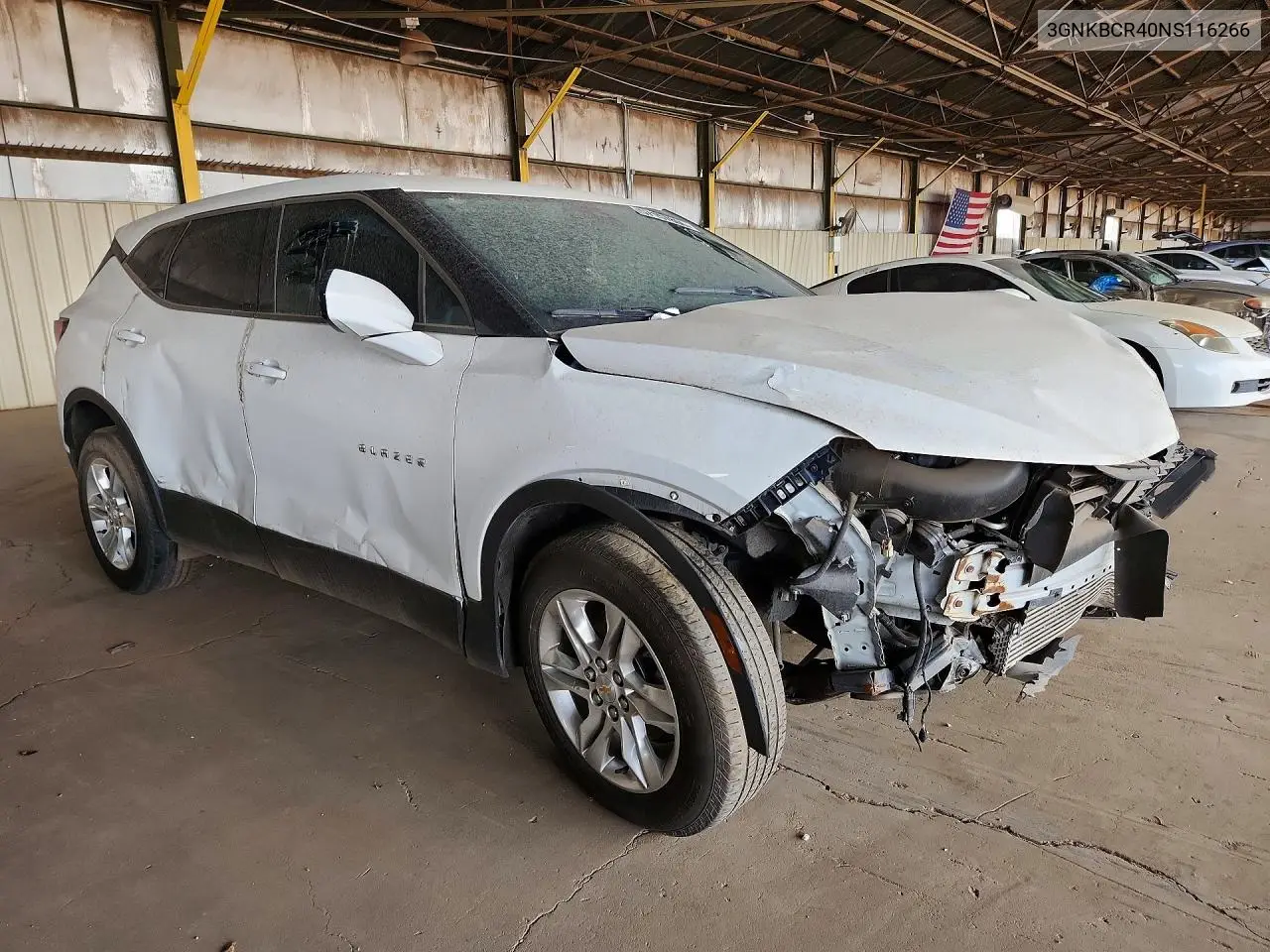 2022 Chevrolet Blazer VIN: 3GNKBCR40NS116266 Lot: 57157806