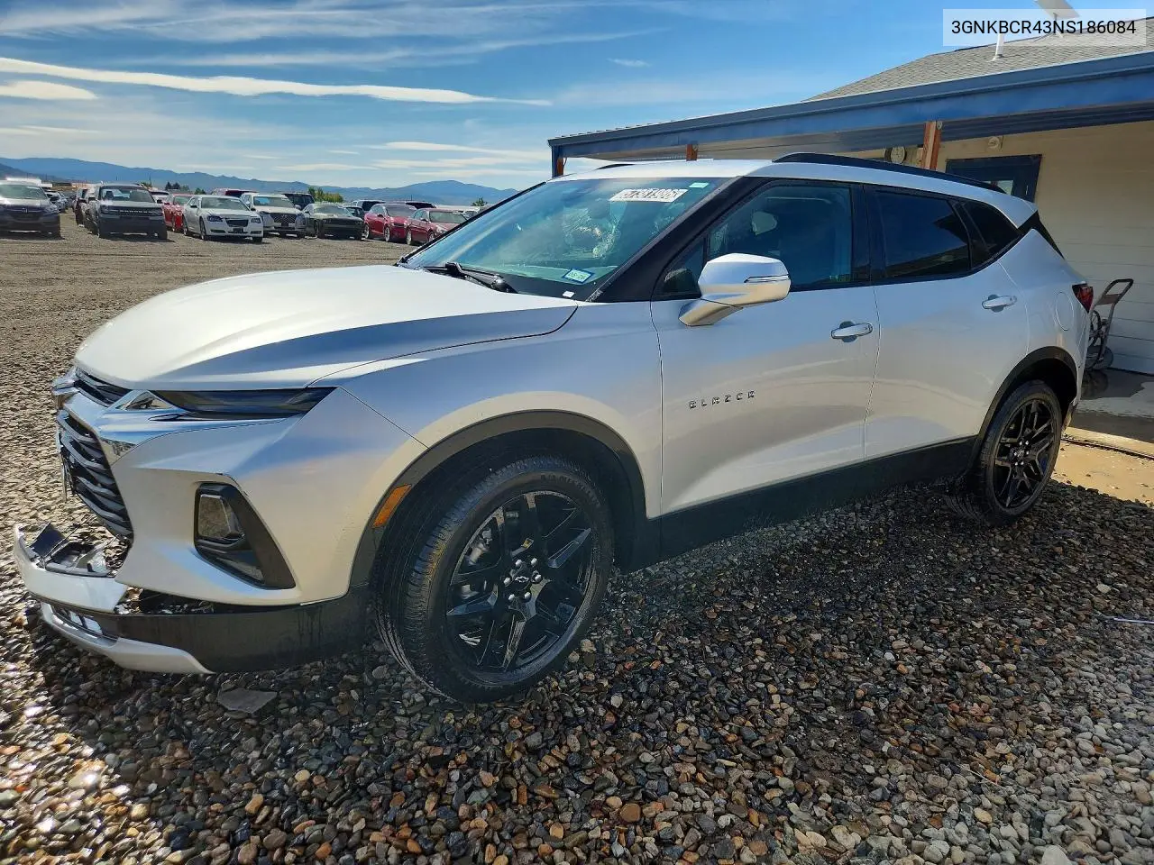 2022 Chevrolet Blazer 2Lt VIN: 3GNKBCR43NS186084 Lot: 57381986