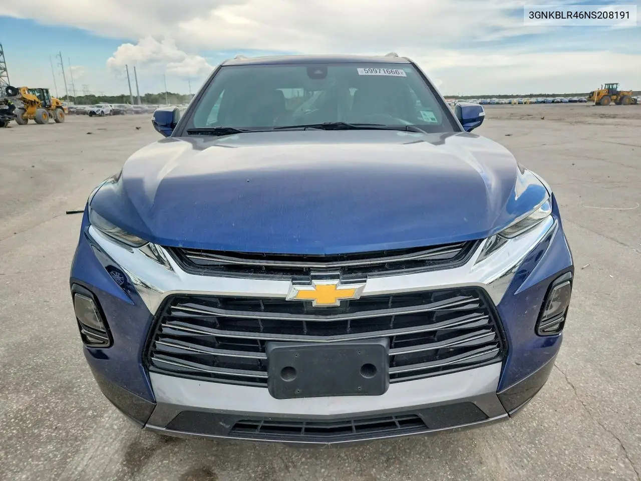2022 Chevrolet Blazer Premier VIN: 3GNKBLR46NS208191 Lot: 59971666