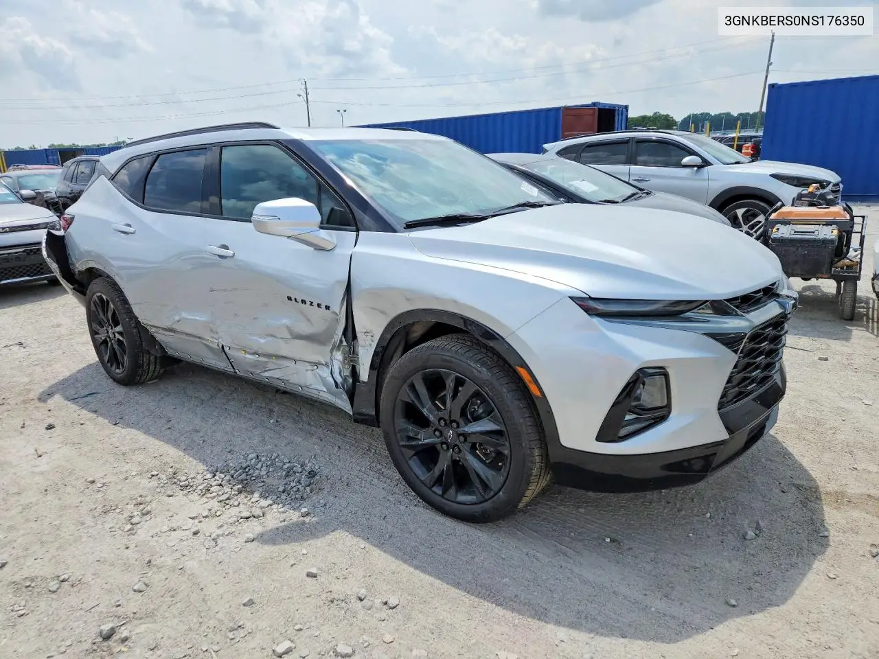 2022 Chevrolet Blazer Rs VIN: 3GNKBERS0NS176350 Lot: 60183456