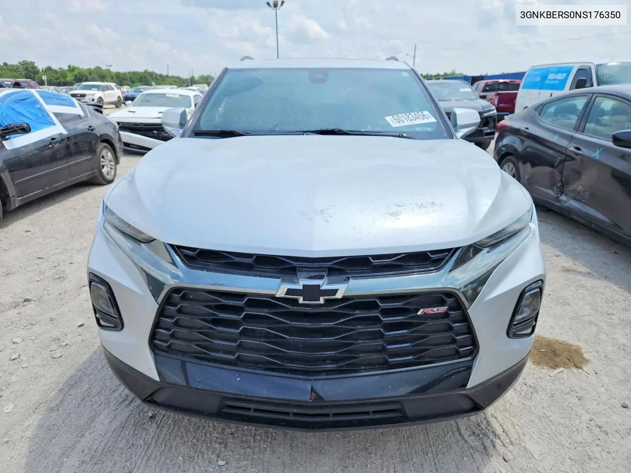 2022 Chevrolet Blazer Rs VIN: 3GNKBERS0NS176350 Lot: 60183456