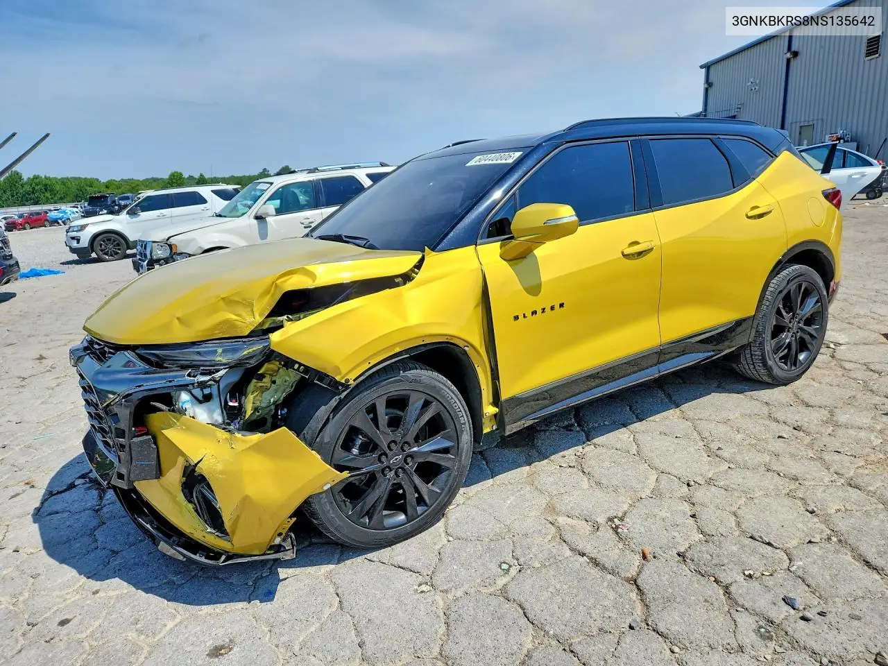 2022 Chevrolet Blazer Rs VIN: 3GNKBKRS8NS135642 Lot: 60440806