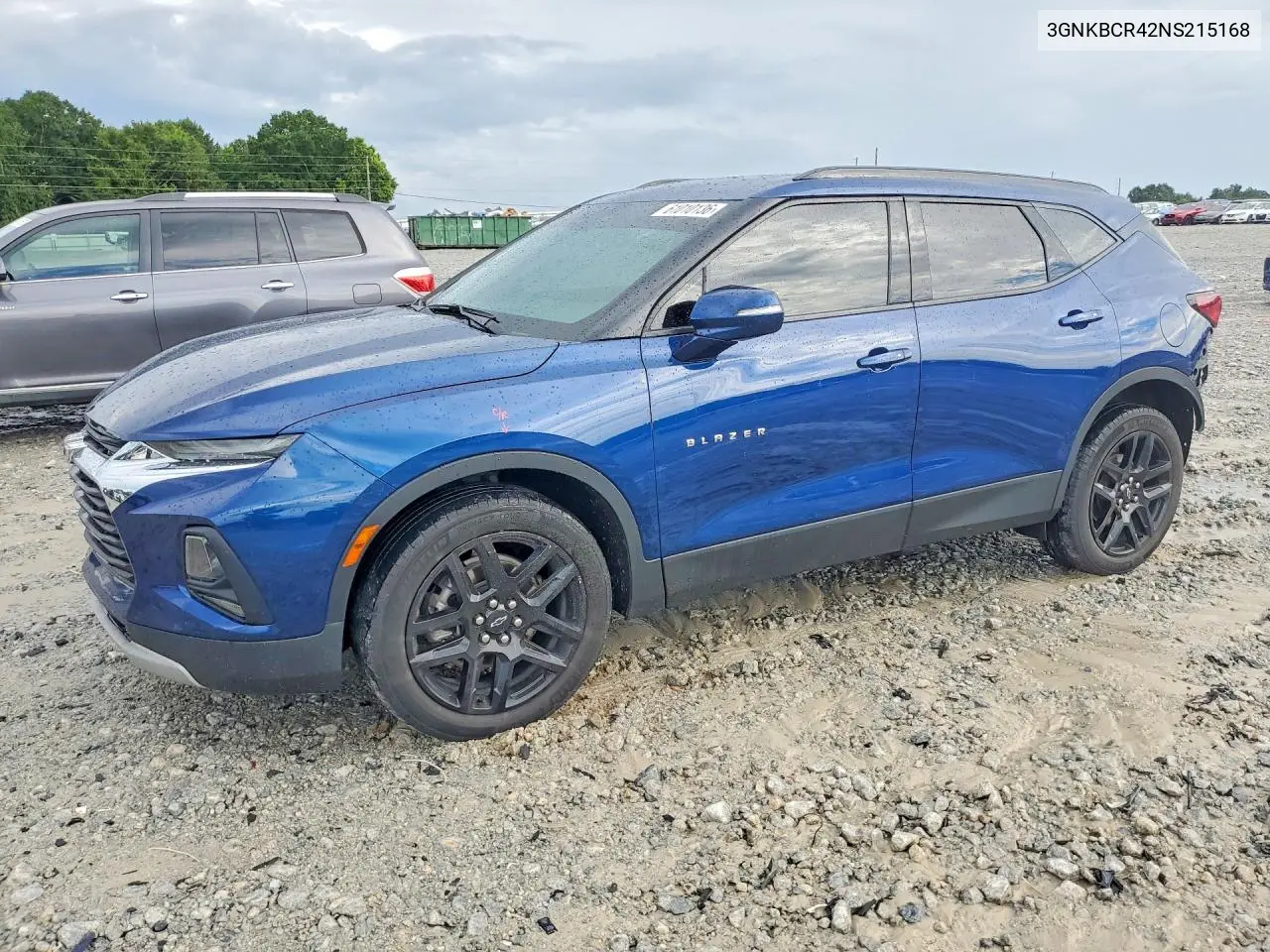 2022 Chevrolet Blazer 2Lt VIN: 3GNKBCR42NS215168 Lot: 61010136