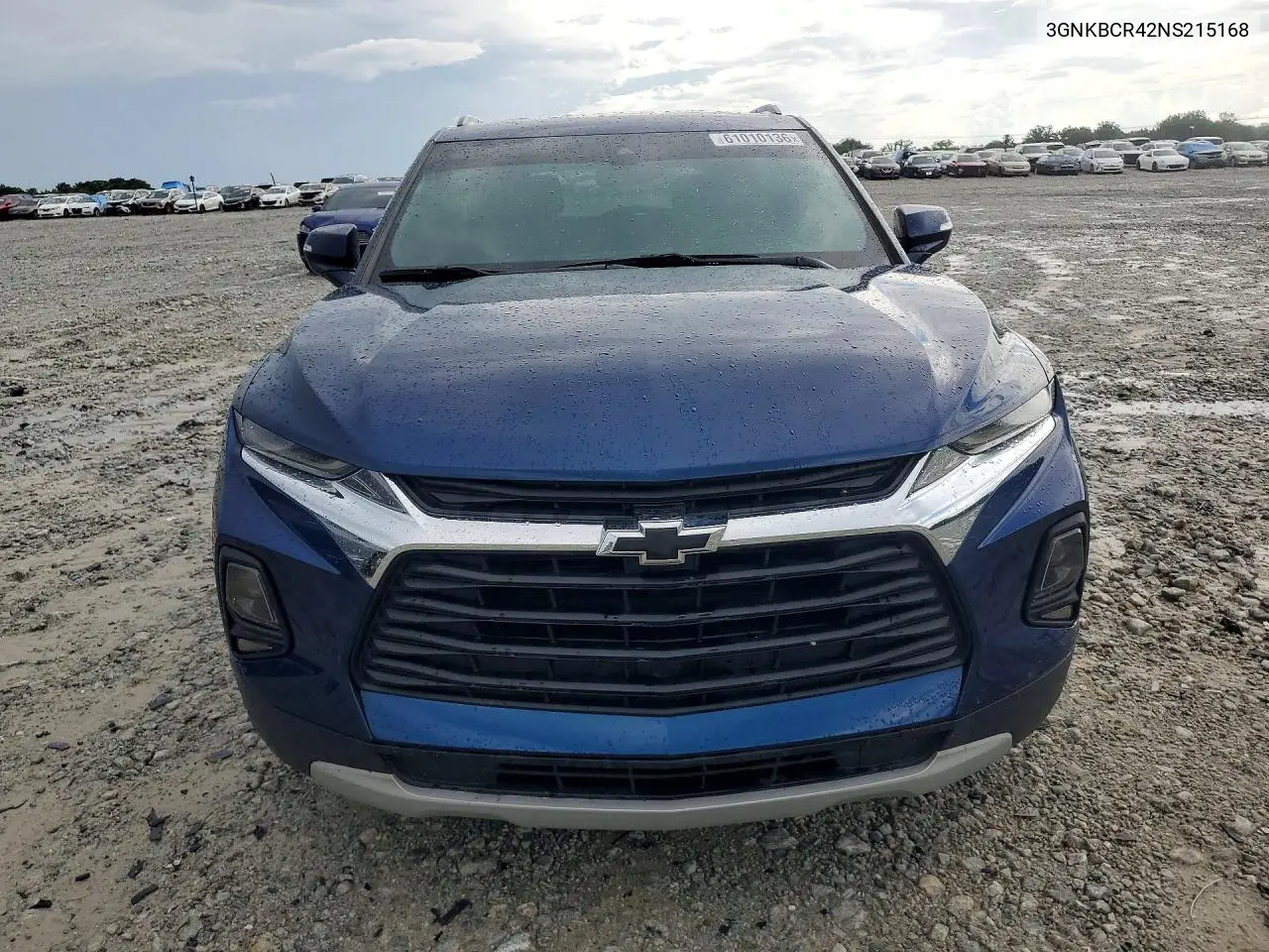 2022 Chevrolet Blazer 2Lt VIN: 3GNKBCR42NS215168 Lot: 61010136