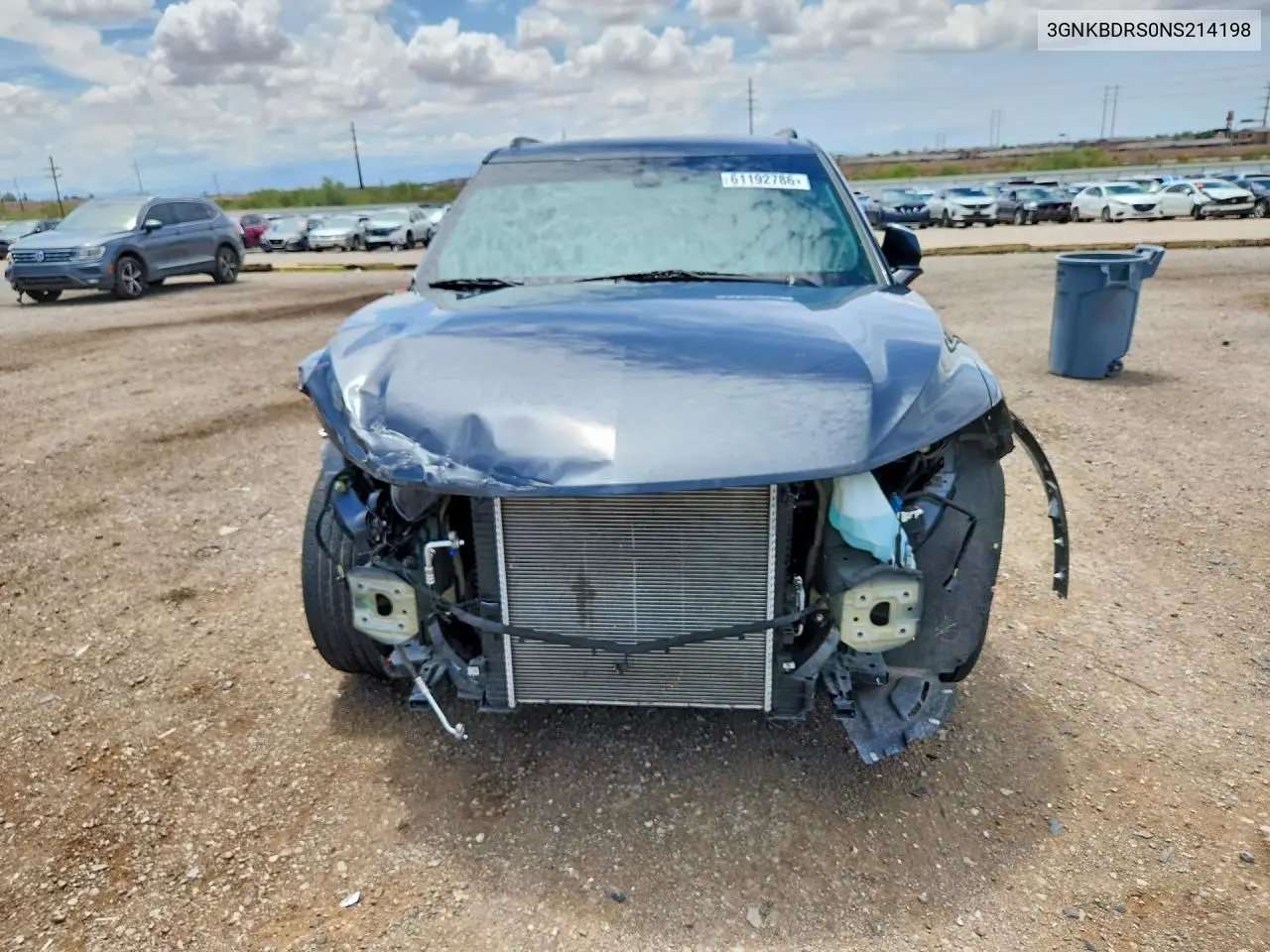 2022 Chevrolet Blazer 3Lt VIN: 3GNKBDRS0NS214198 Lot: 61192786