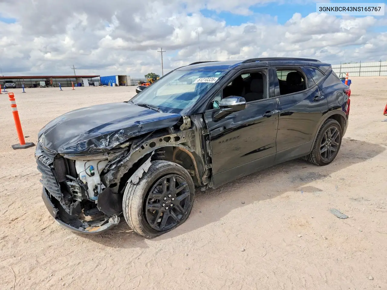 2022 Chevrolet Blazer 2Lt VIN: 3GNKBCR43NS165767 Lot: 61210326