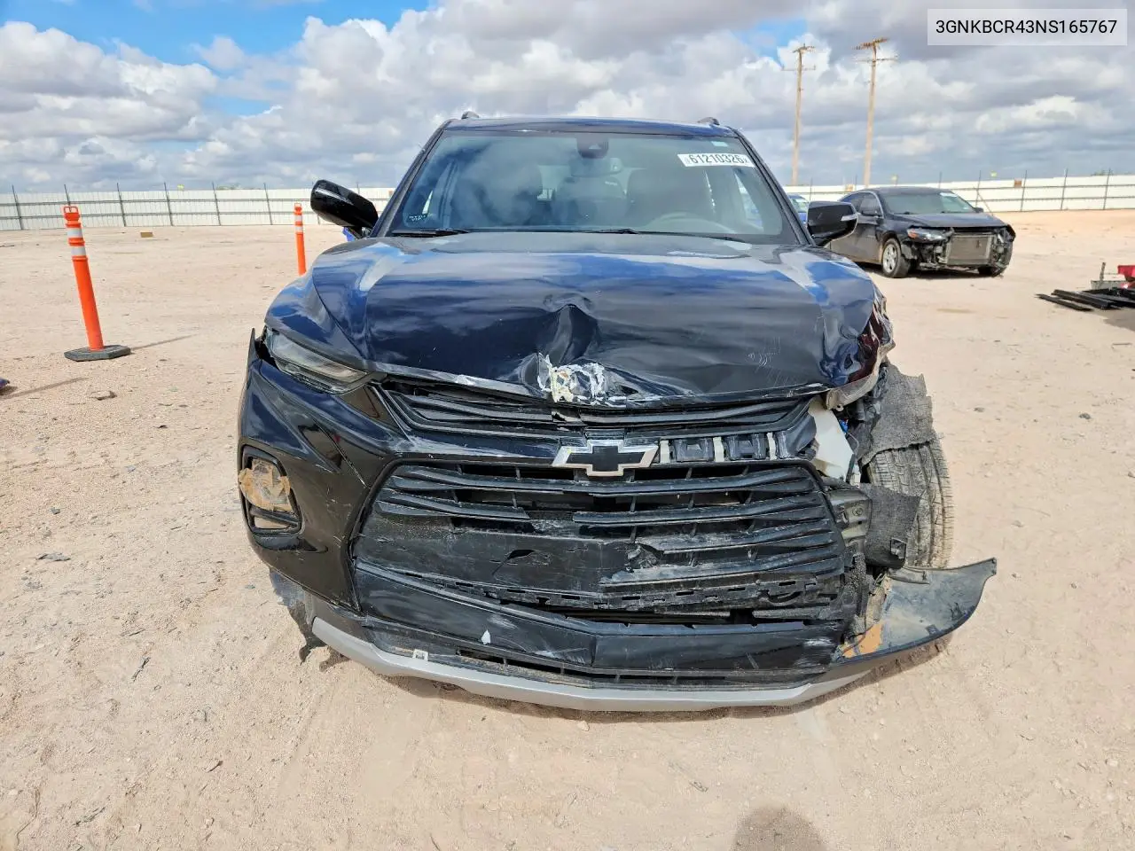 2022 Chevrolet Blazer 2Lt VIN: 3GNKBCR43NS165767 Lot: 61210326