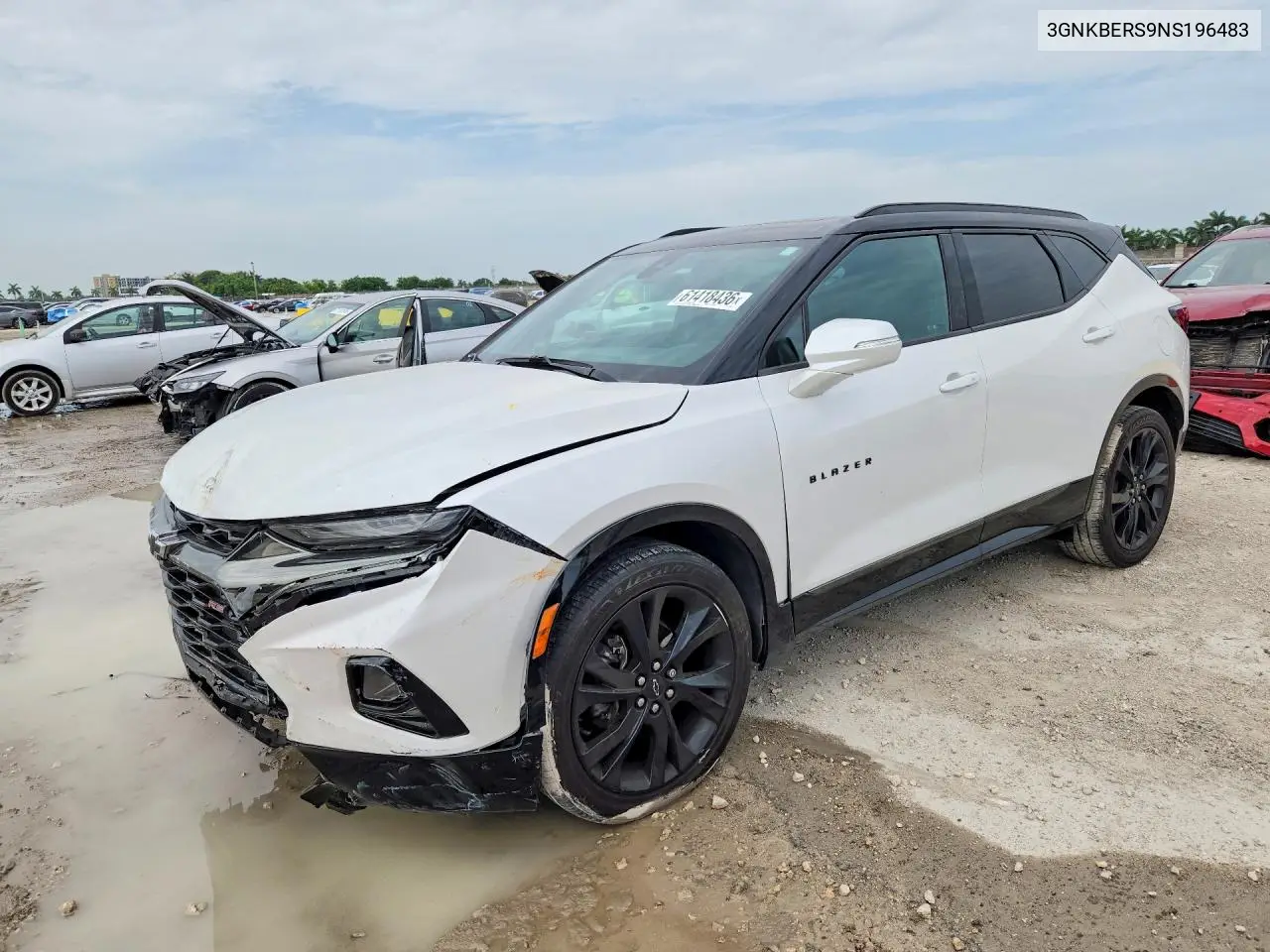 2022 Chevrolet Blazer Rs VIN: 3GNKBERS9NS196483 Lot: 61418436
