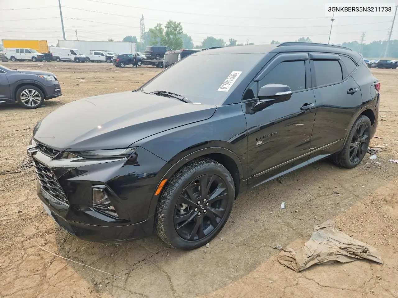 2022 Chevrolet Blazer Rs VIN: 3GNKBERS5NS211738 Lot: 61591606