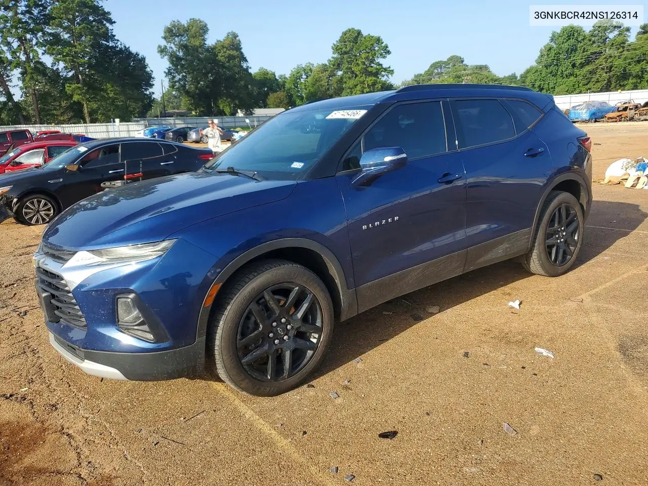 2022 Chevrolet Blazer 2Lt VIN: 3GNKBCR42NS126314 Lot: 61745466