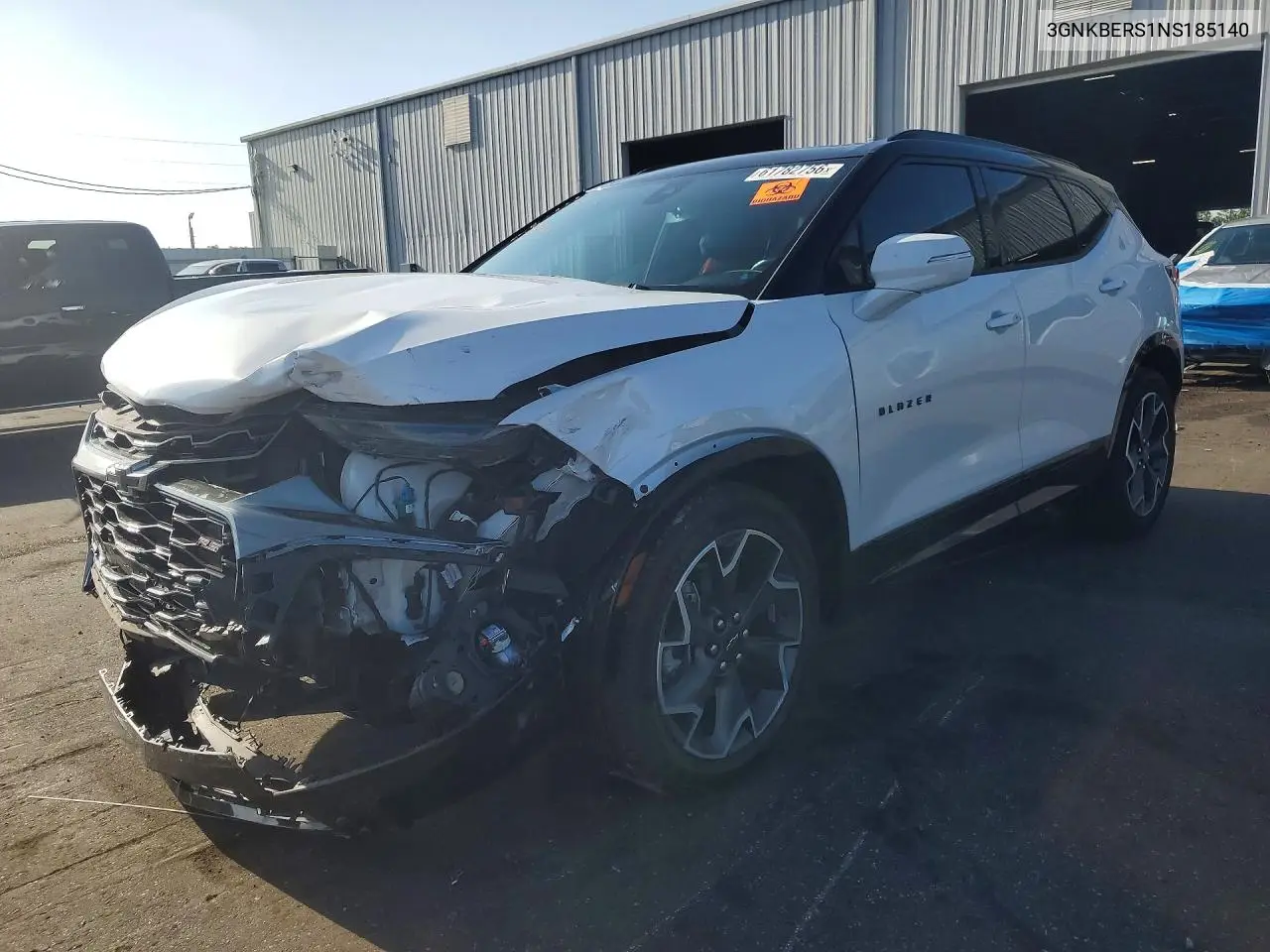2022 Chevrolet Blazer Rs VIN: 3GNKBERS1NS185140 Lot: 61782756