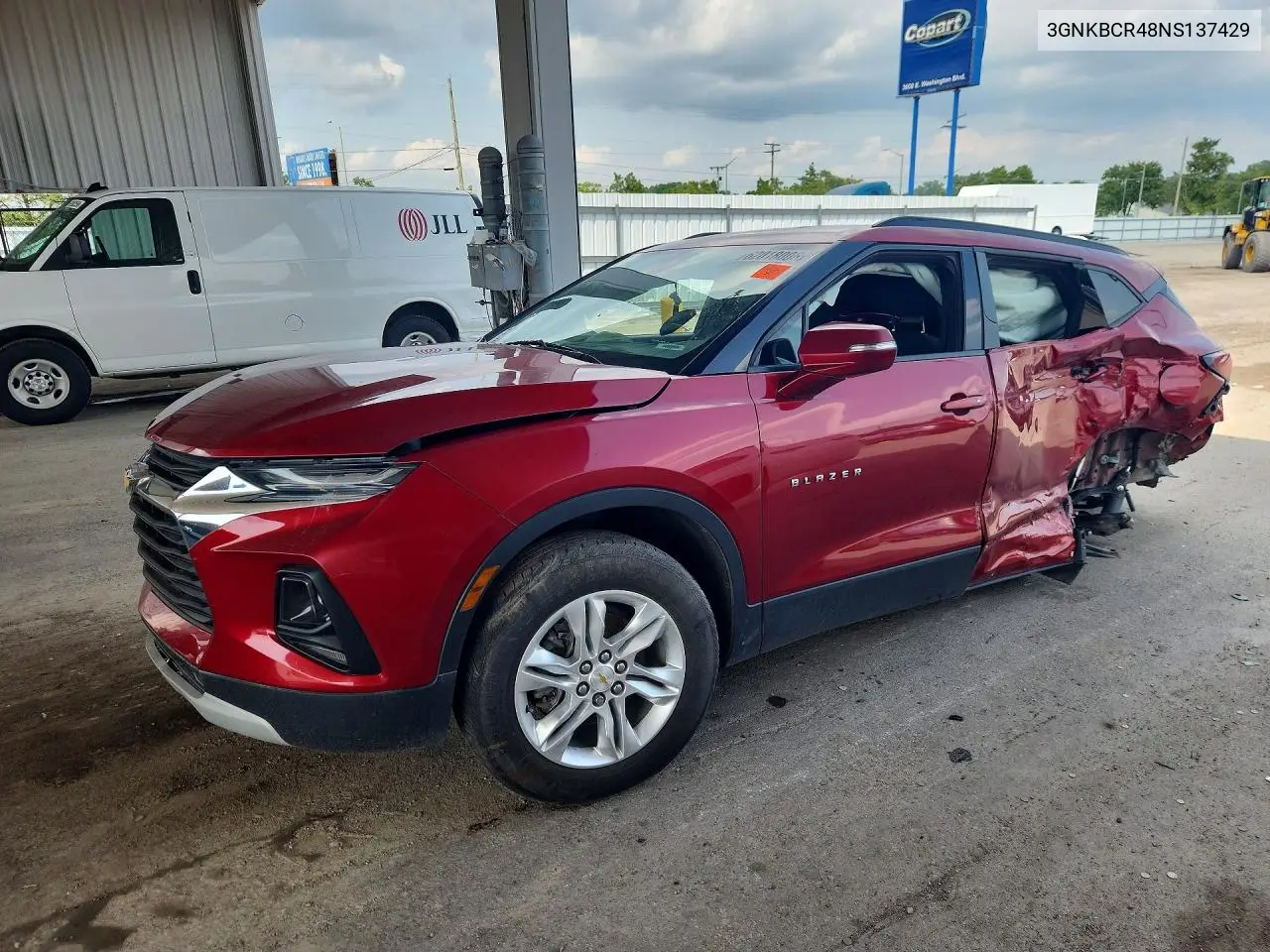 2022 Chevrolet Blazer 2Lt VIN: 3GNKBCR48NS137429 Lot: 62018006