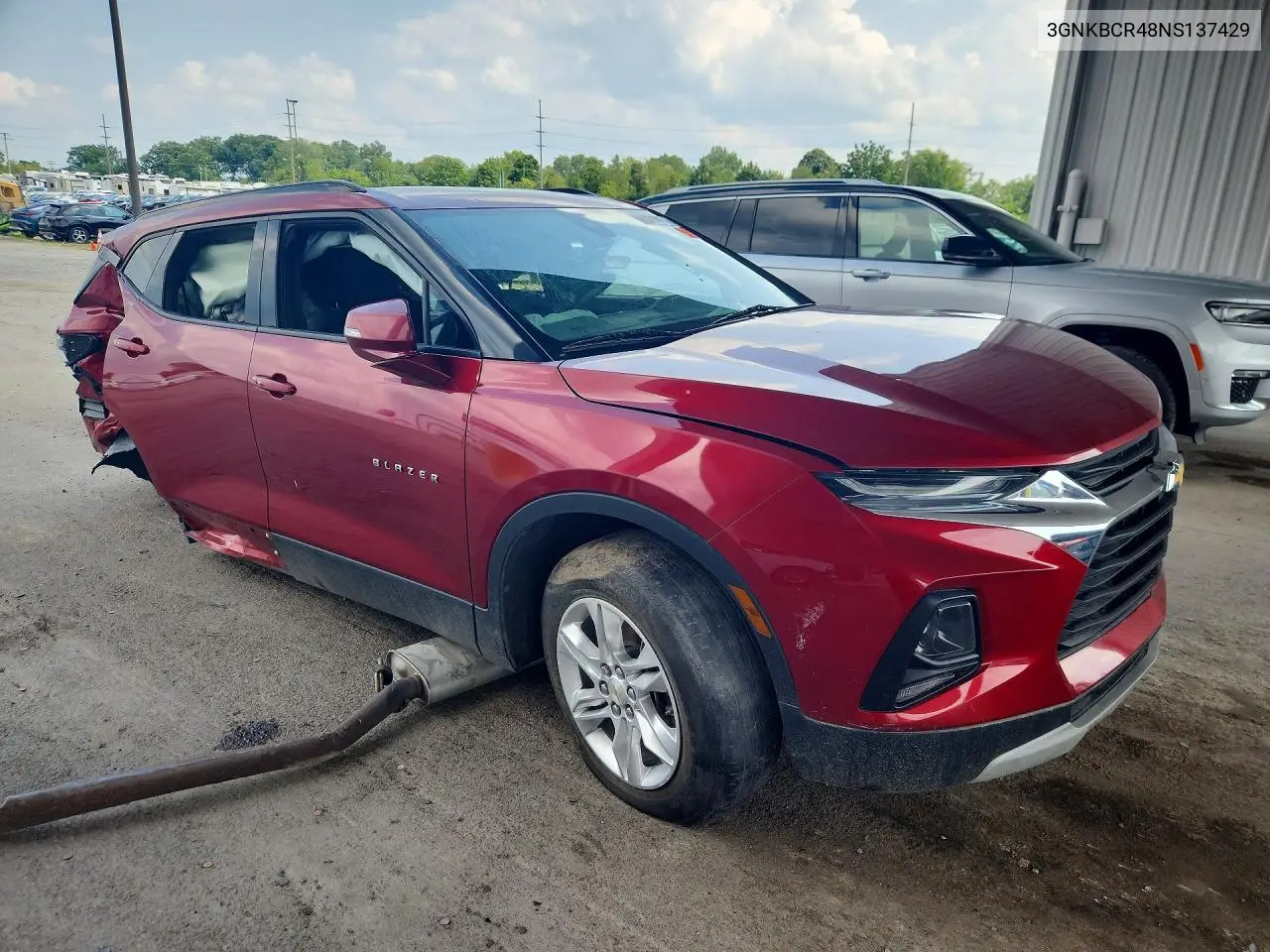 2022 Chevrolet Blazer 2Lt VIN: 3GNKBCR48NS137429 Lot: 62018006