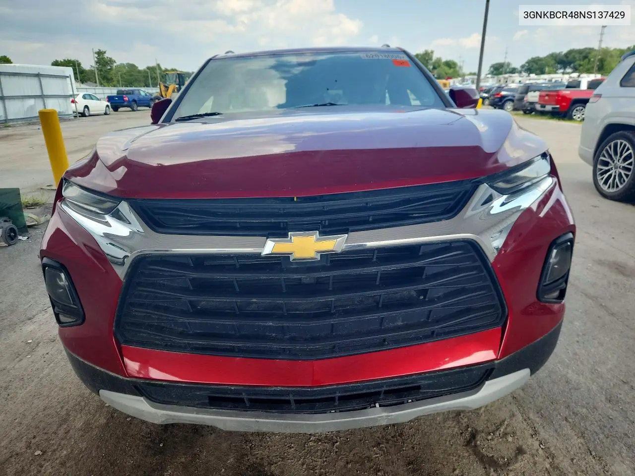 2022 Chevrolet Blazer 2Lt VIN: 3GNKBCR48NS137429 Lot: 62018006