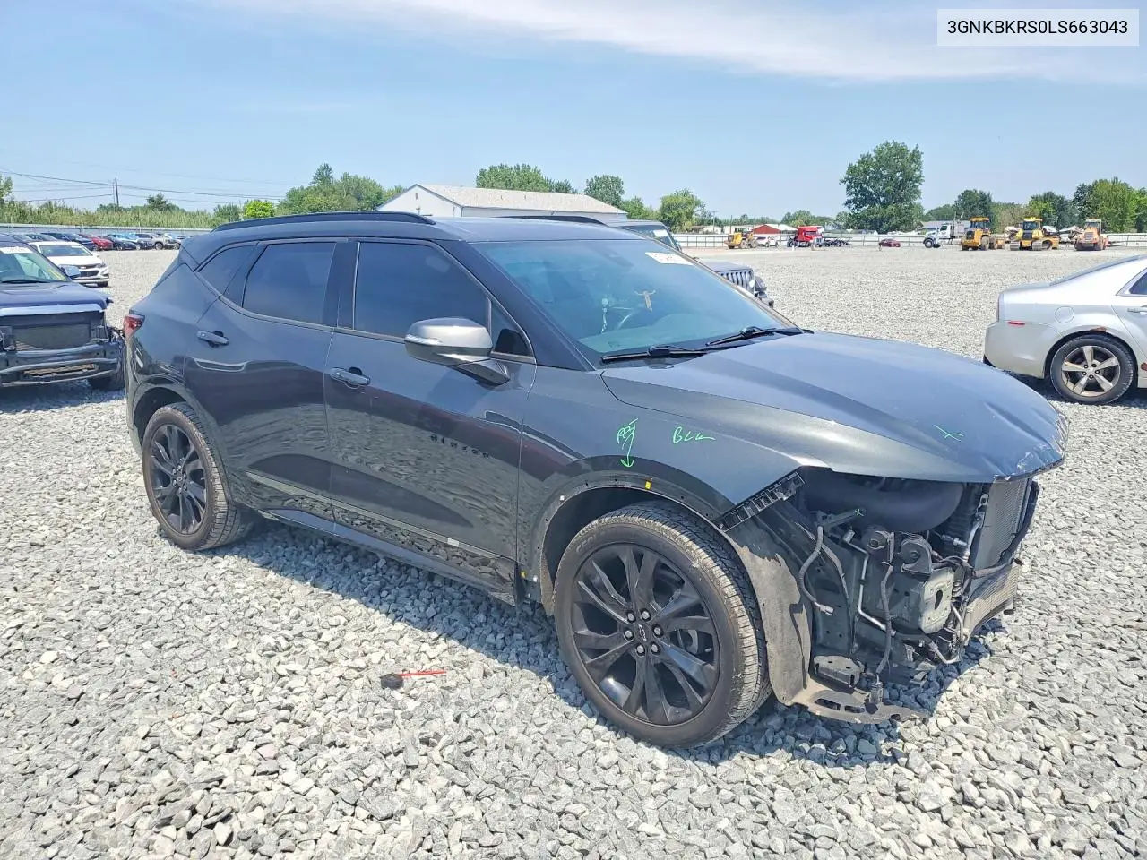 2023 Chevrolet Blazer Rs VIN: 3GNKBKRS0LS663043 Lot: 61008676