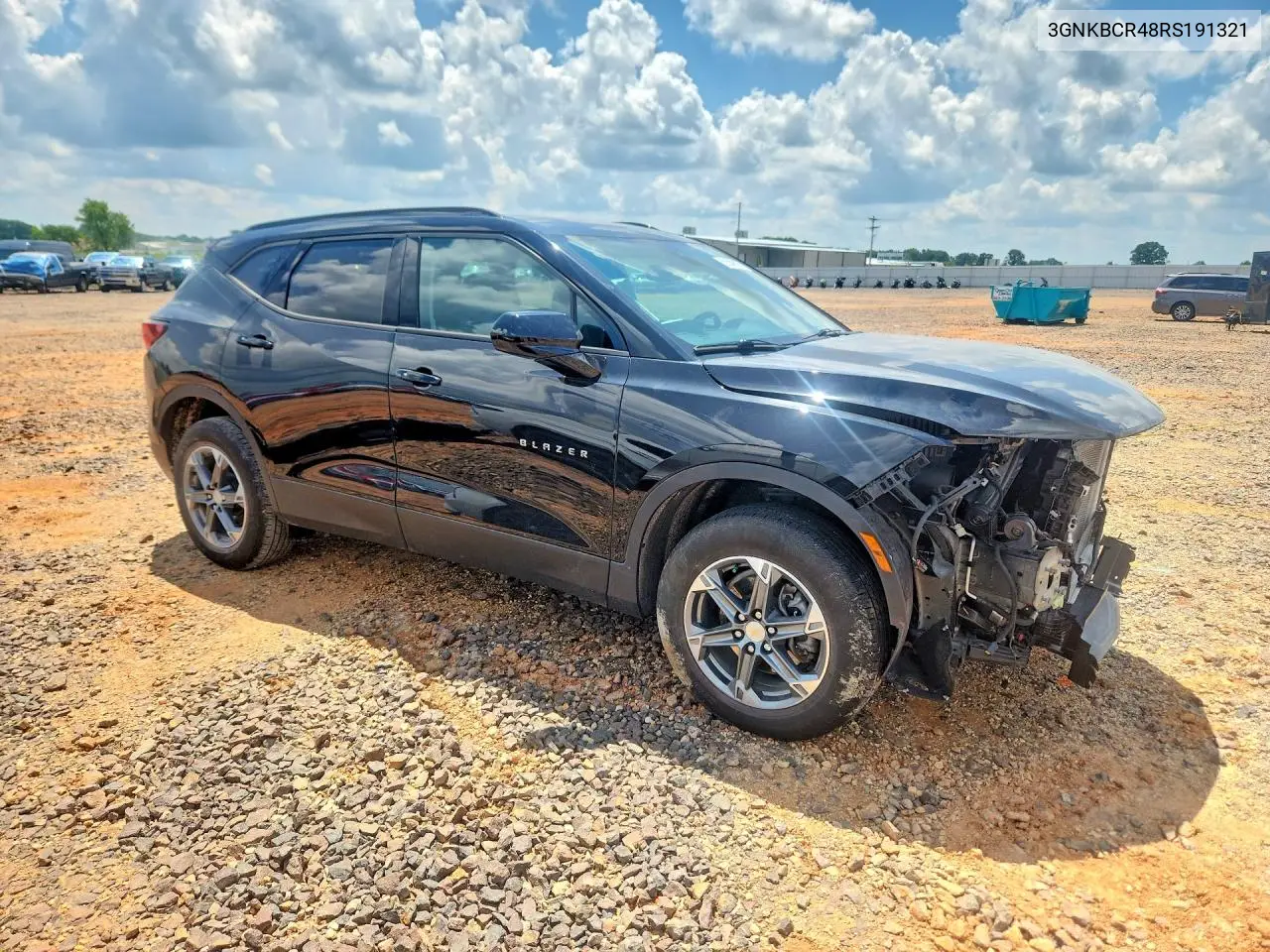 2024 Chevrolet Blazer 2Lt VIN: 3GNKBCR48RS191321 Lot: 59949926