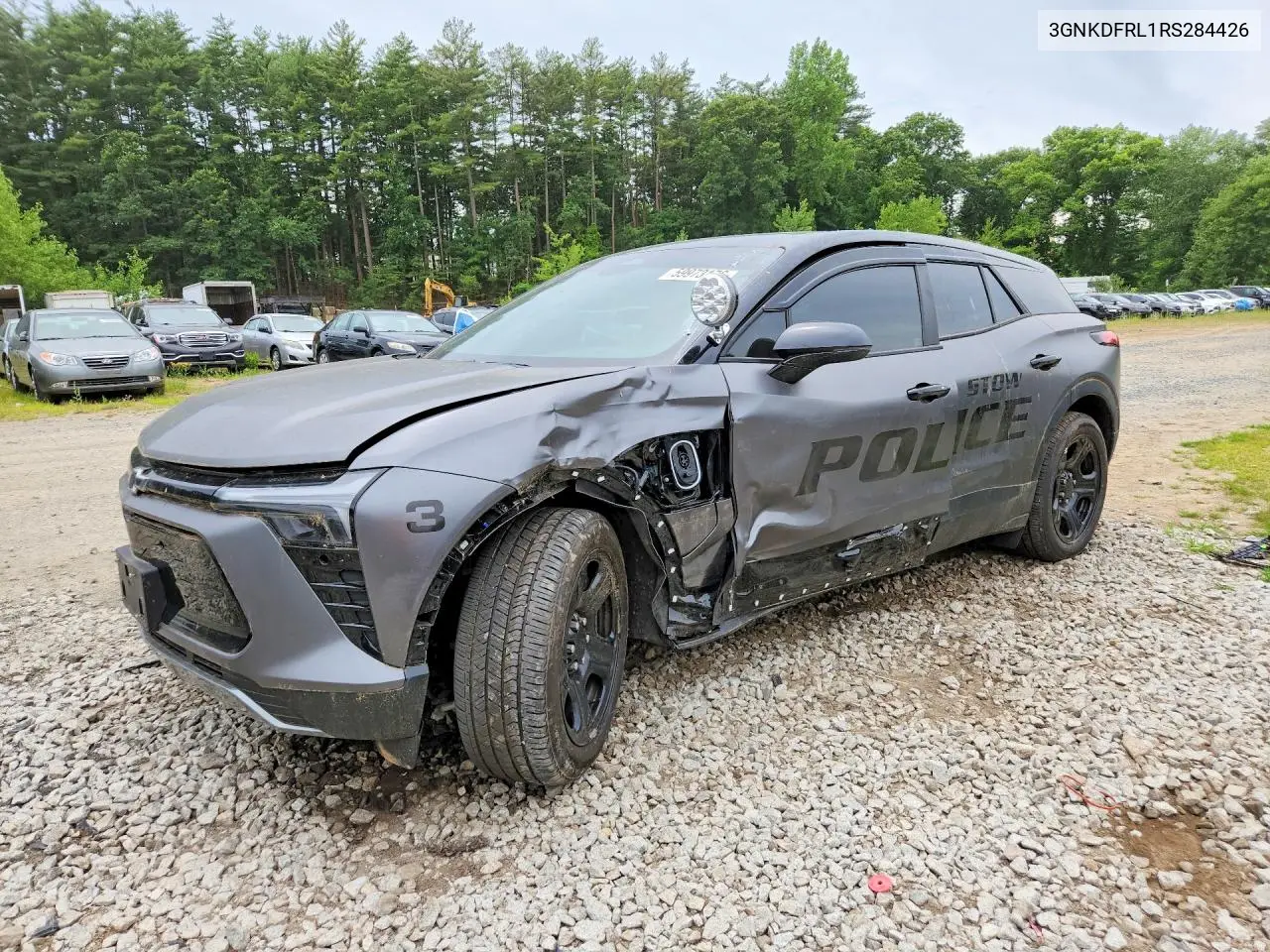 2024 Chevrolet Blazer Police VIN: 3GNKDFRL1RS284426 Lot: 59973176