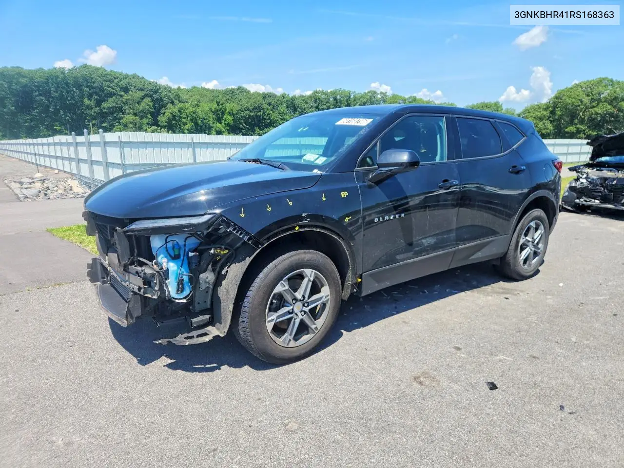 2024 Chevrolet Blazer 2Lt VIN: 3GNKBHR41RS168363 Lot: 60168796