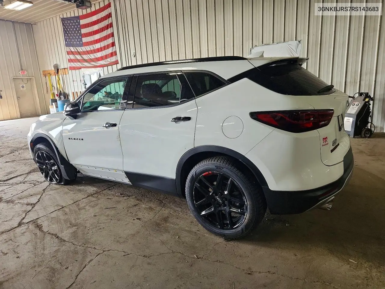 2024 Chevrolet Blazer 3Lt VIN: 3GNKBJRS7RS143683 Lot: 62046356