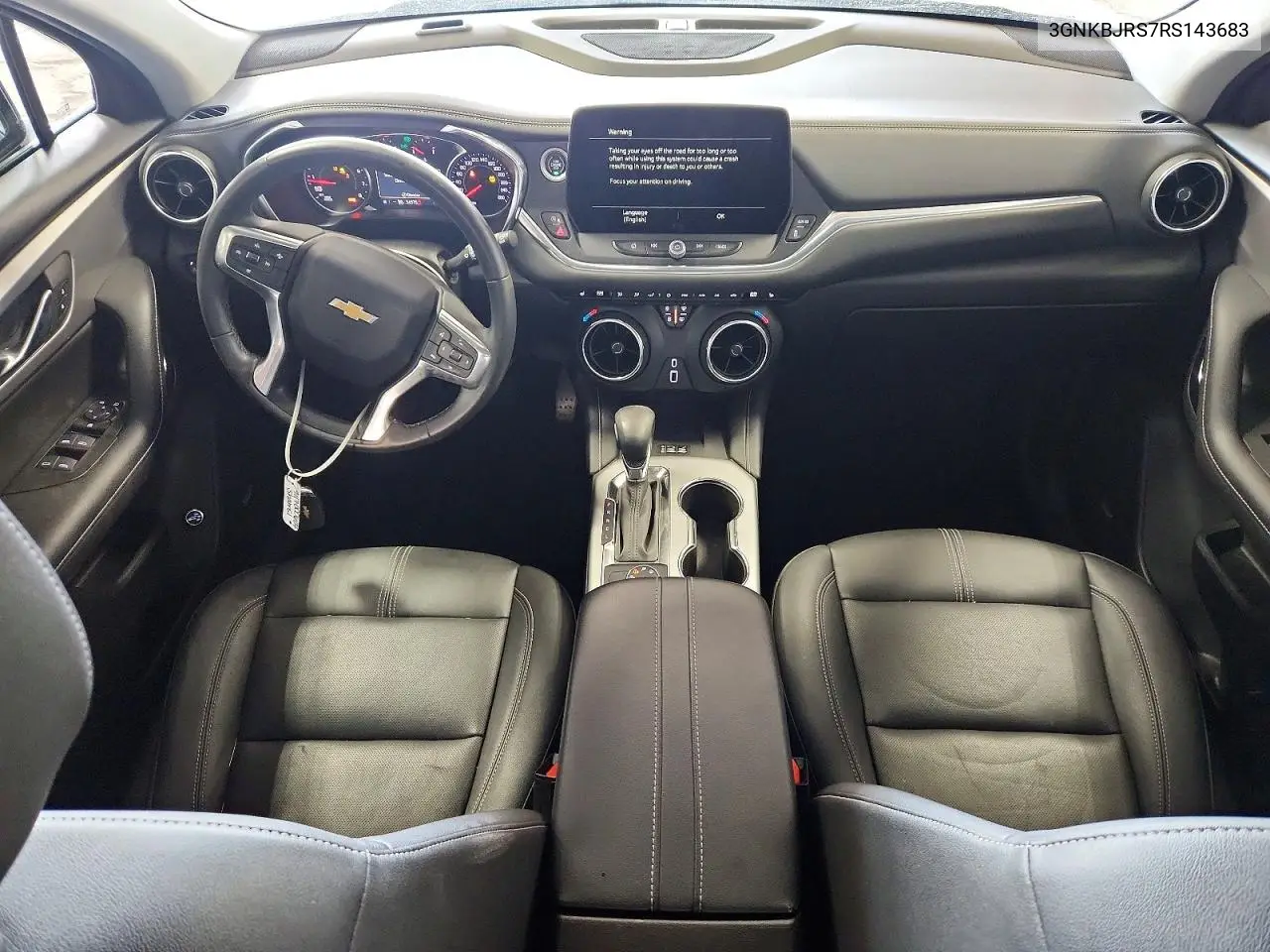 2024 Chevrolet Blazer 3Lt VIN: 3GNKBJRS7RS143683 Lot: 62046356