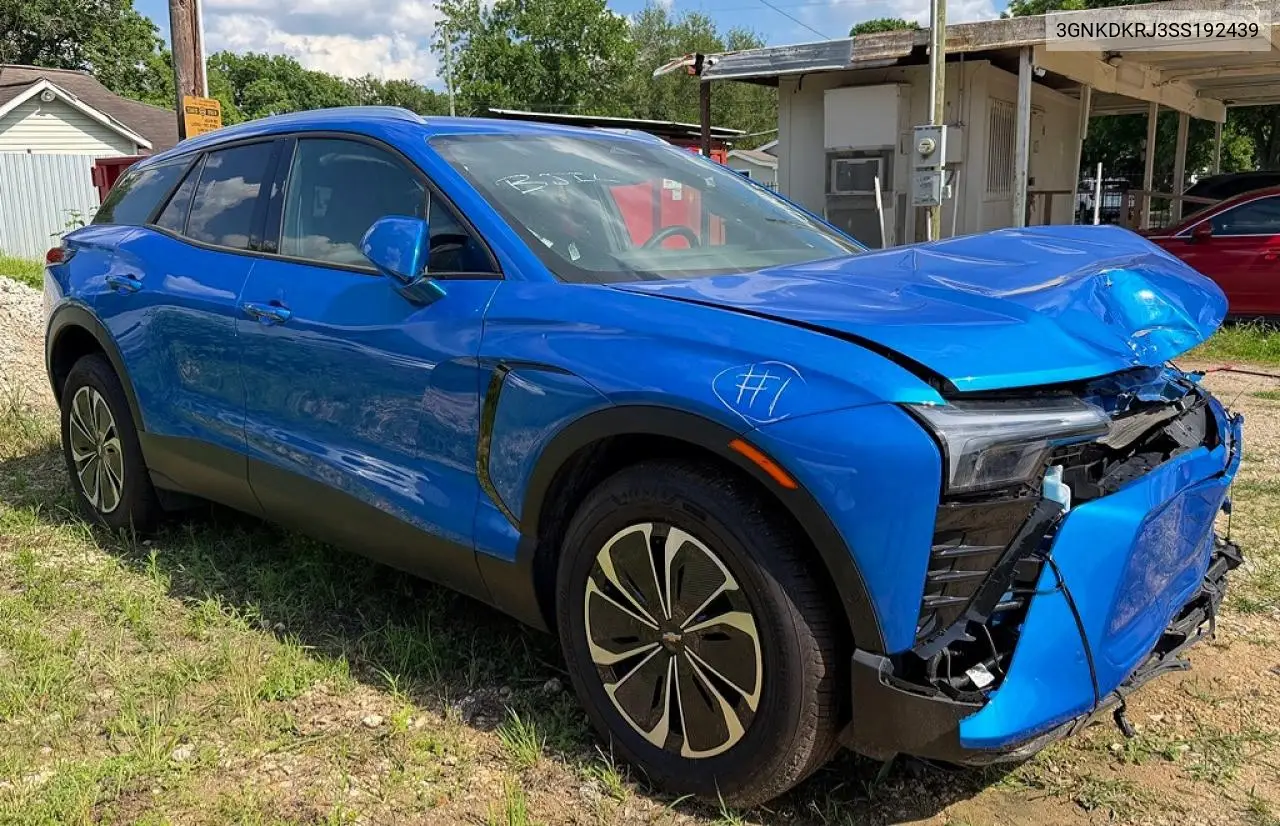 2025 Chevrolet Blazer Lt VIN: 3GNKDKRJ3SS192439 Lot: 55116906