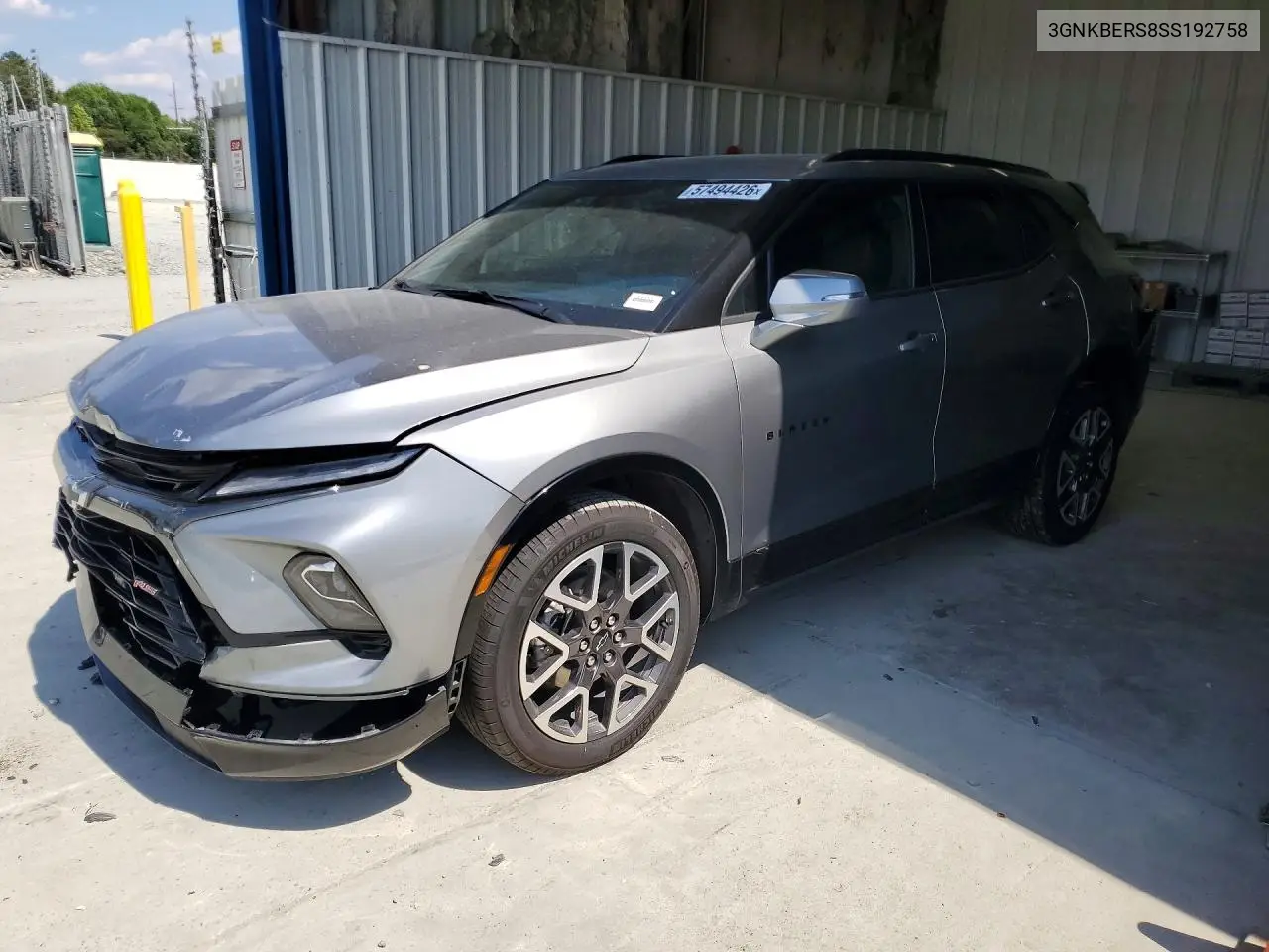2025 Chevrolet Blazer Rs VIN: 3GNKBERS8SS192758 Lot: 57494426