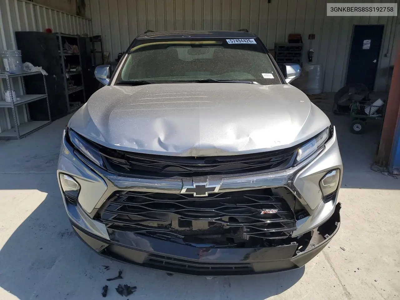2025 Chevrolet Blazer Rs VIN: 3GNKBERS8SS192758 Lot: 57494426