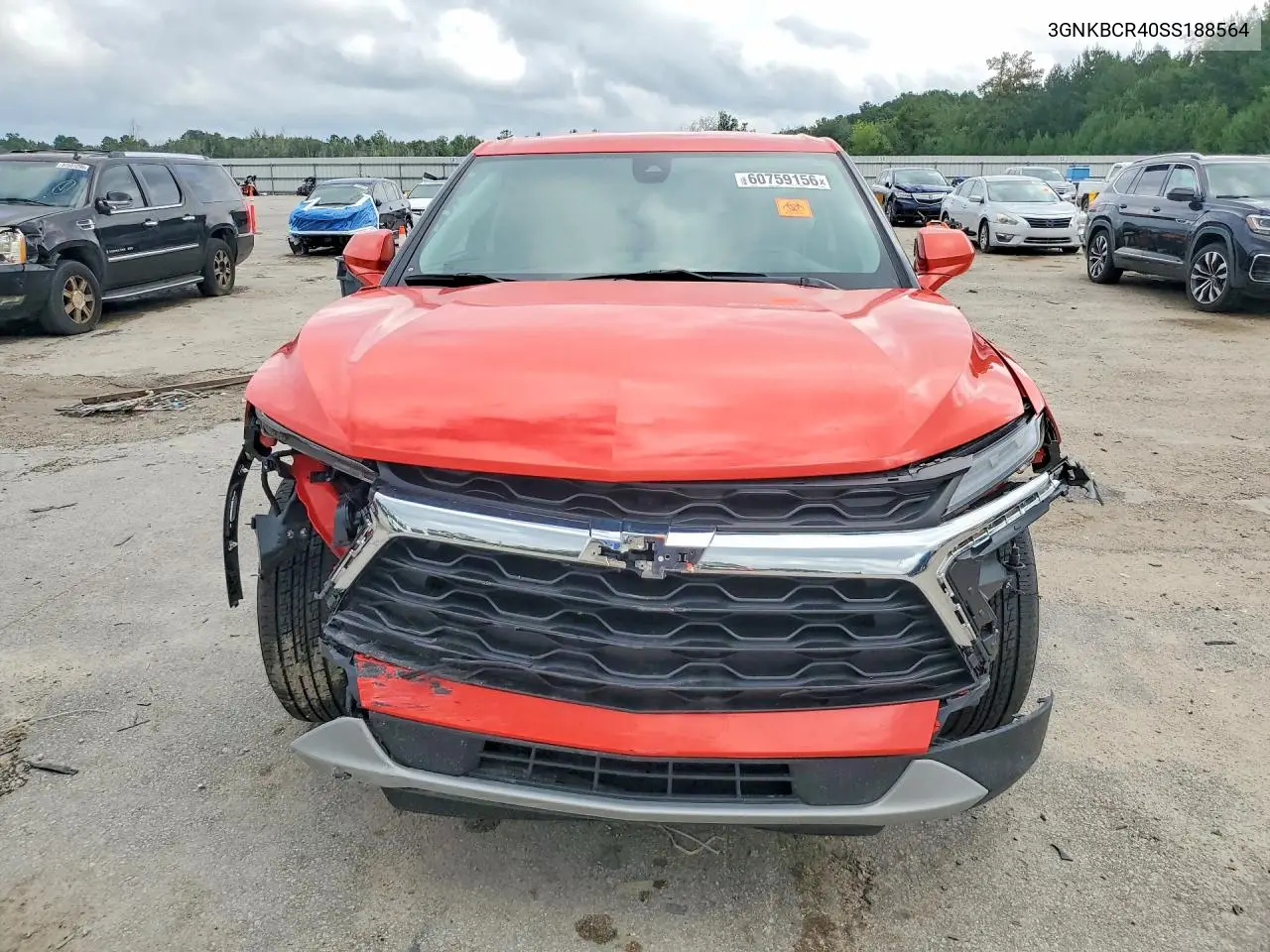 2025 Chevrolet Blazer 2Lt VIN: 3GNKBCR40SS188564 Lot: 60759156