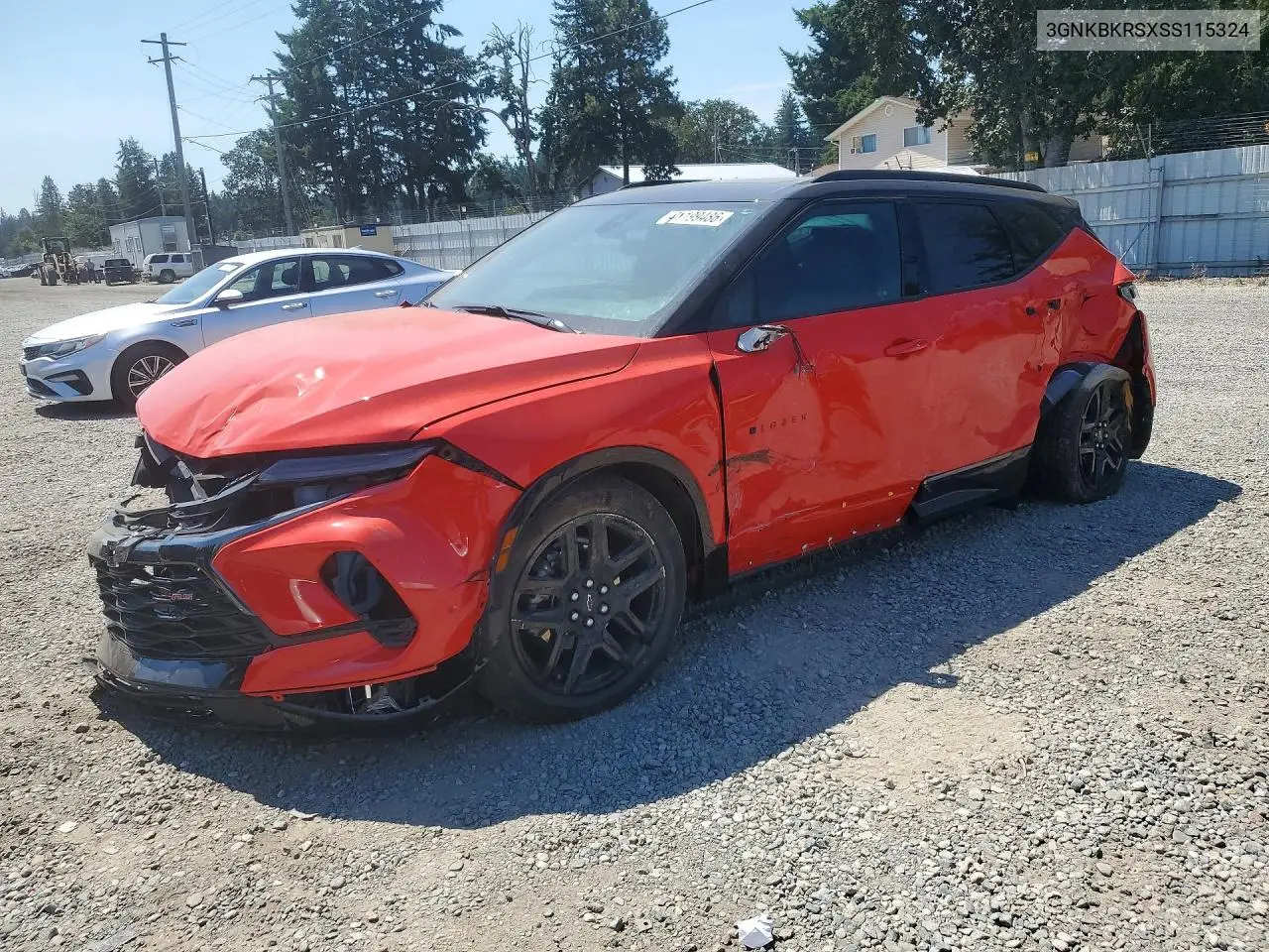 2025 Chevrolet Blazer Rs VIN: 3GNKBKRSXSS115324 Lot: 61199486