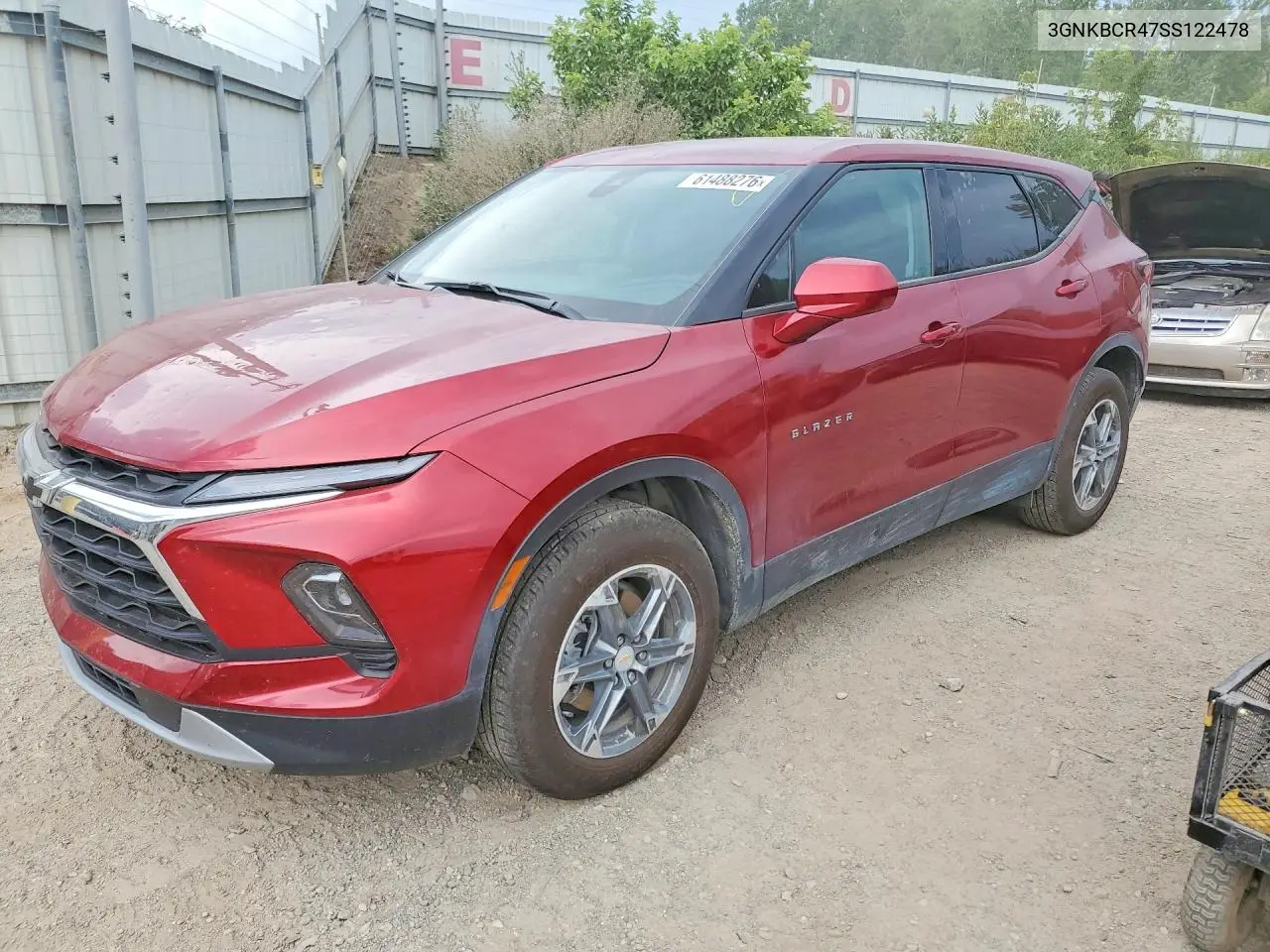 2025 Chevrolet Blazer 2Lt VIN: 3GNKBCR47SS122478 Lot: 61488276