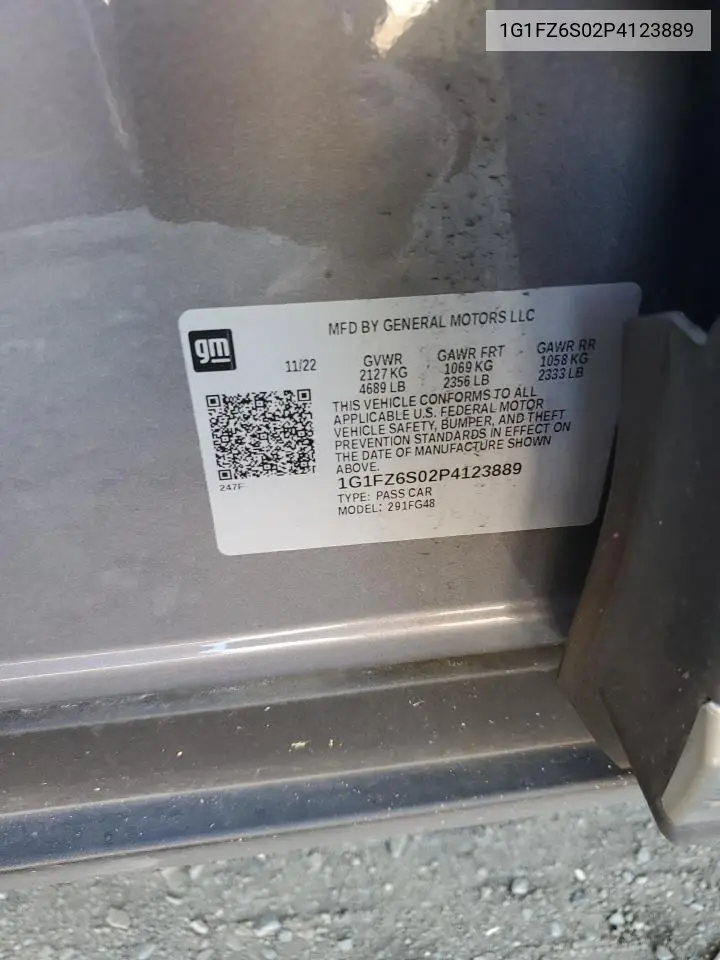 2023 Chevrolet Bolt Euv Premier VIN: 1G1FZ6S02P4123889 Lot: 92873815
