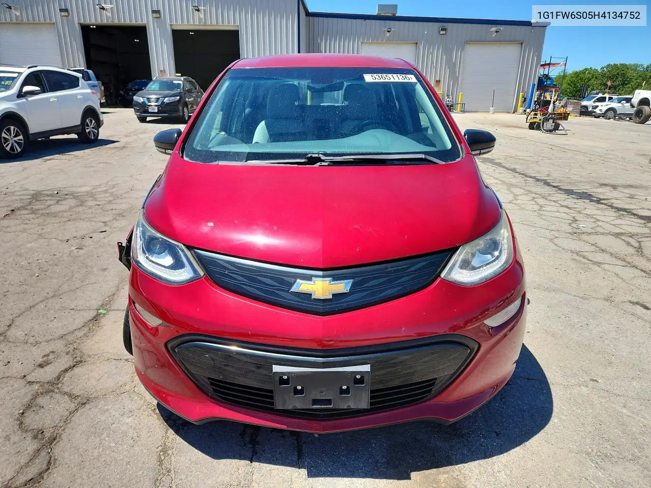 2017 Chevrolet Bolt Ev Lt VIN: 1G1FW6S05H4134752 Lot: 53651136