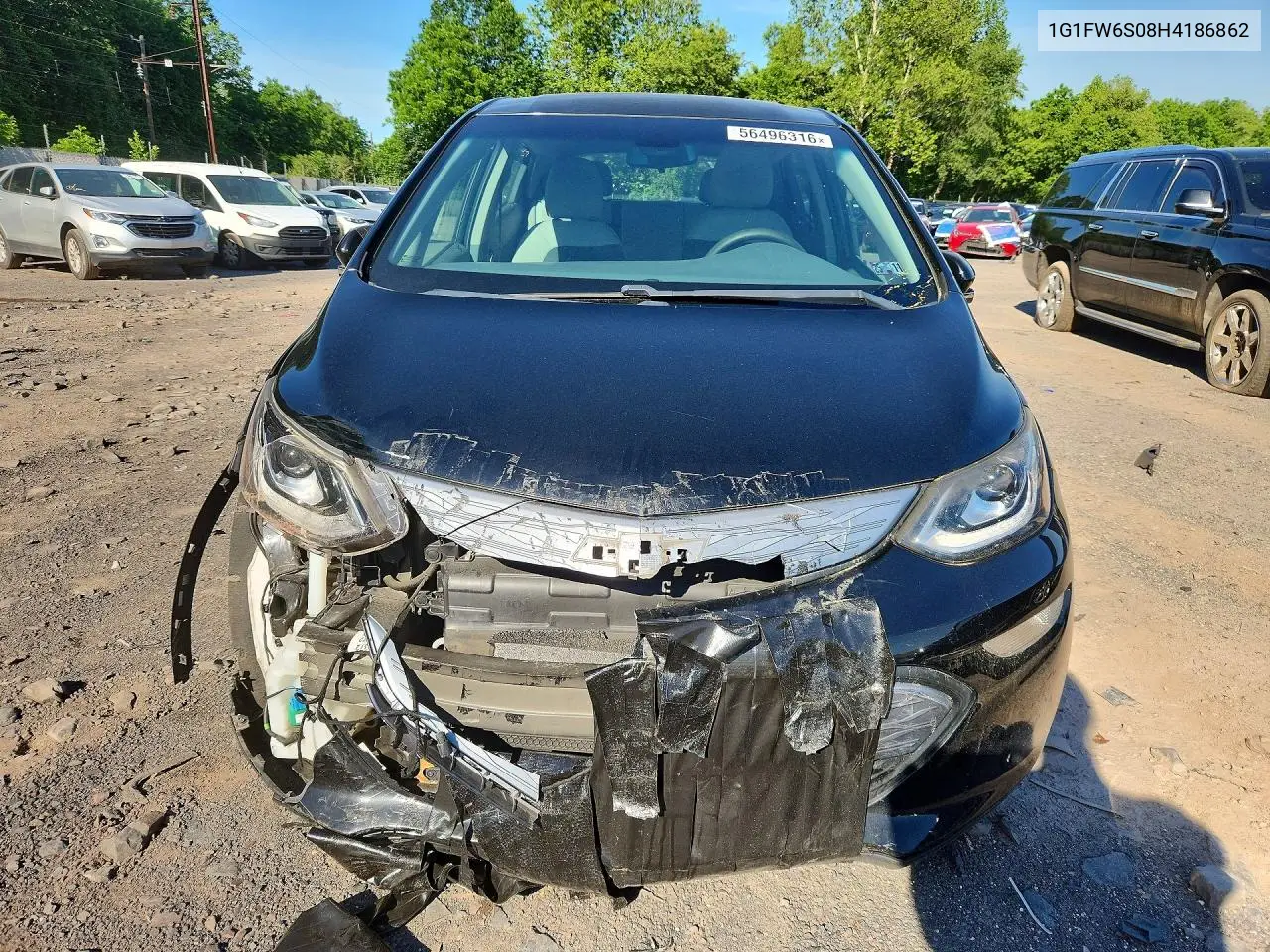 2017 Chevrolet Bolt Ev Lt VIN: 1G1FW6S08H4186862 Lot: 56496316