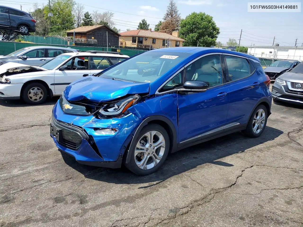 2017 Chevrolet Bolt Ev Lt VIN: 1G1FW6S03H4149881 Lot: 58279846