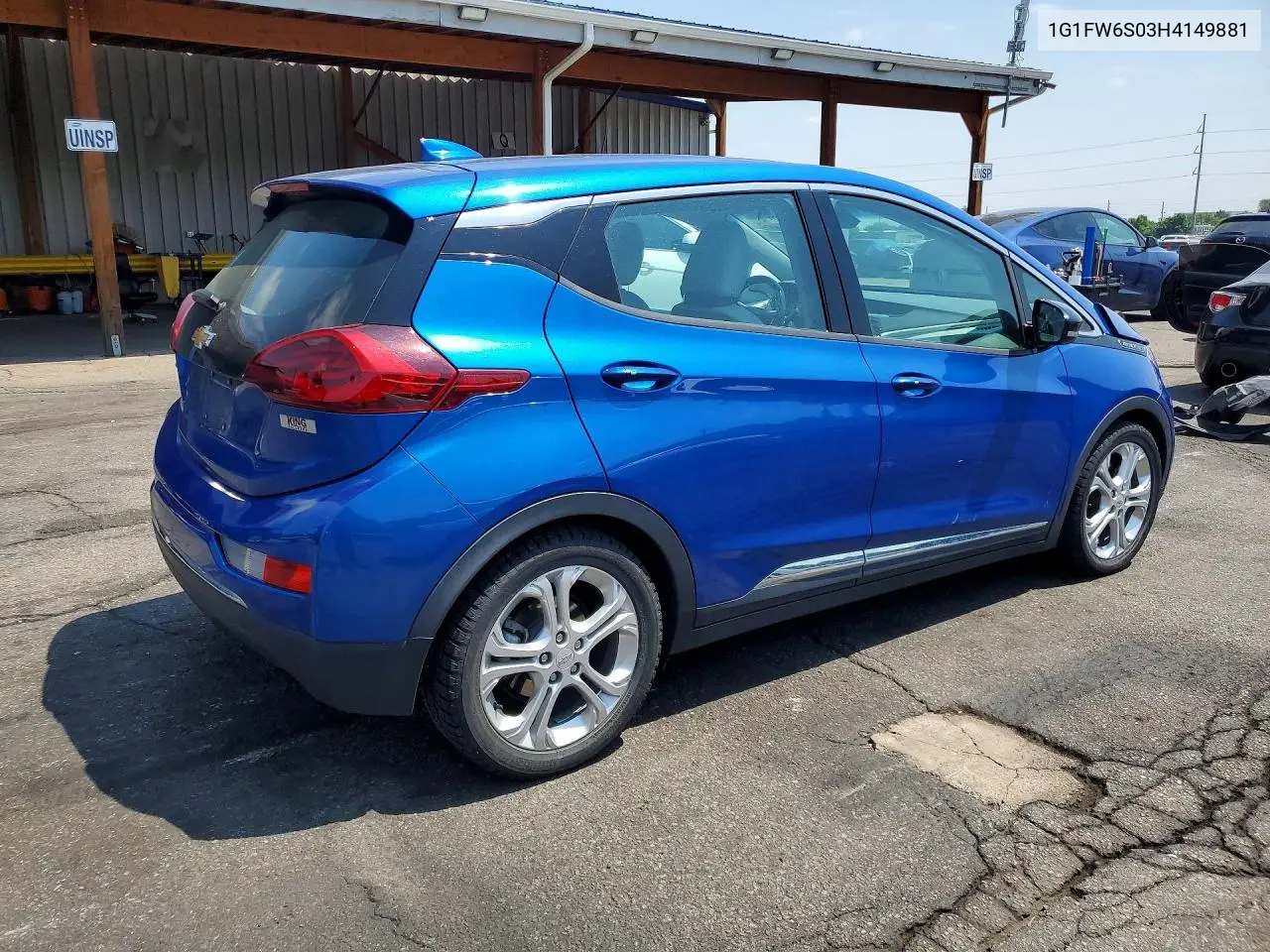 2017 Chevrolet Bolt Ev Lt VIN: 1G1FW6S03H4149881 Lot: 58279846