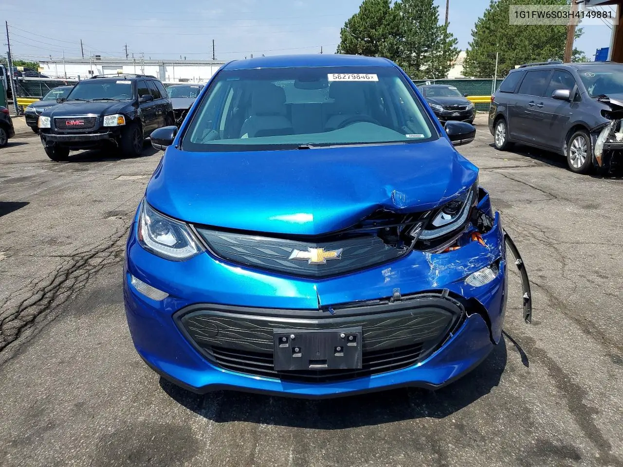 2017 Chevrolet Bolt Ev Lt VIN: 1G1FW6S03H4149881 Lot: 58279846