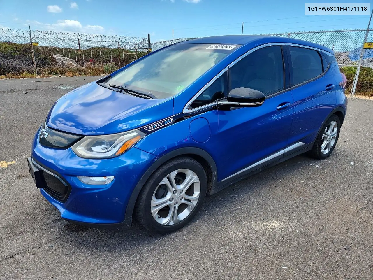 2017 Chevrolet Bolt Ev Lt VIN: 1G1FW6S01H4171118 Lot: 60520686