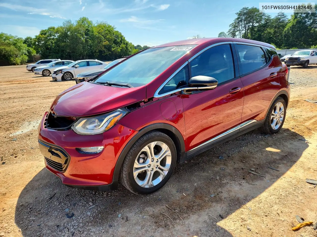 2017 Chevrolet Bolt Ev Lt VIN: 1G1FW6S05H4182445 Lot: 60986376
