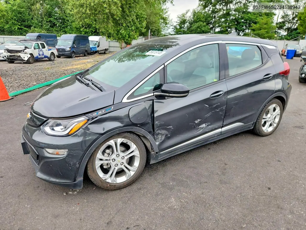 2018 Chevrolet Bolt Ev Lt VIN: 1G1FW6S02J4138943 Lot: 59019146