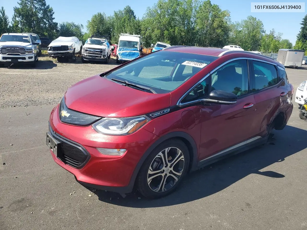 2018 Chevrolet Bolt Ev Premier VIN: 1G1FX6S06J4139400 Lot: 60214036