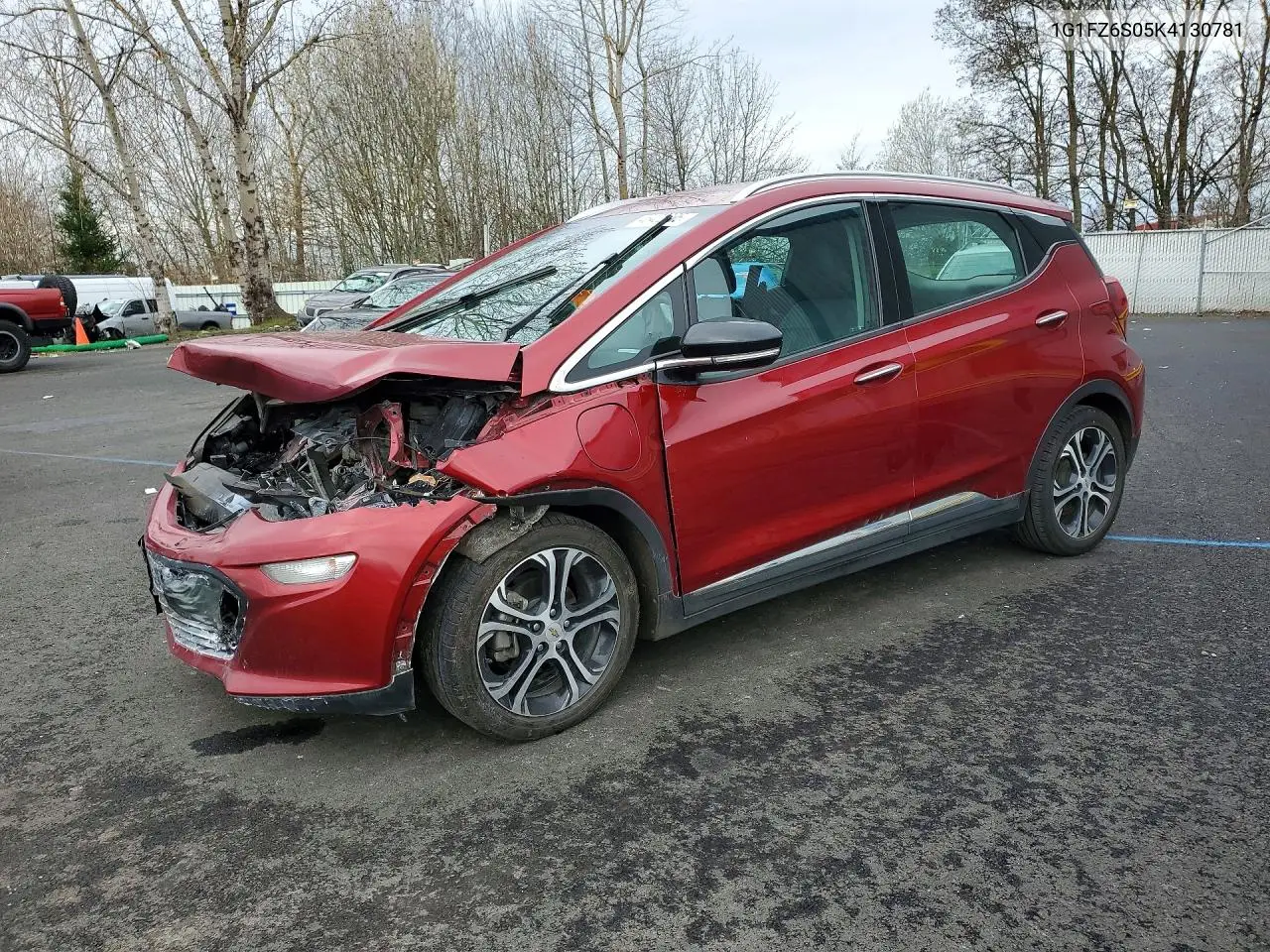 2019 Chevrolet Bolt Ev Premier VIN: 1G1FZ6S05K4130781 Lot: 46402096