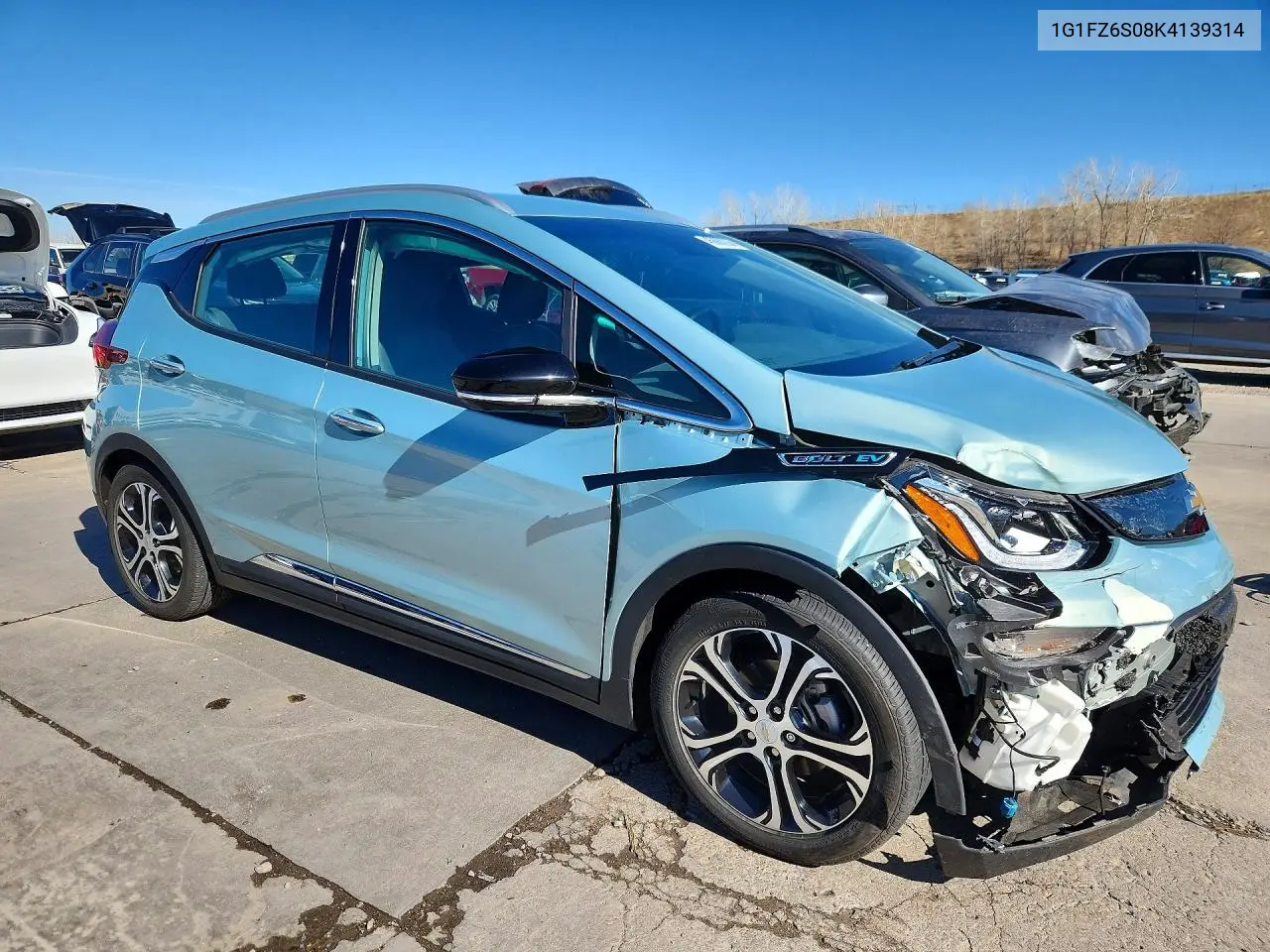 2019 Chevrolet Bolt Ev Premier VIN: 1G1FZ6S08K4139314 Lot: 46880236