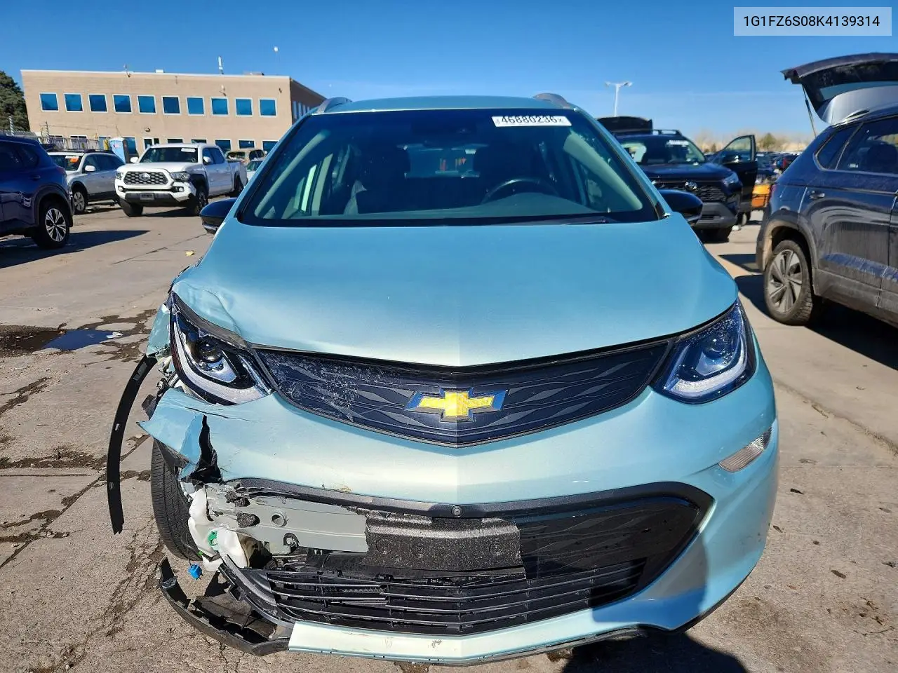 2019 Chevrolet Bolt Ev Premier VIN: 1G1FZ6S08K4139314 Lot: 46880236