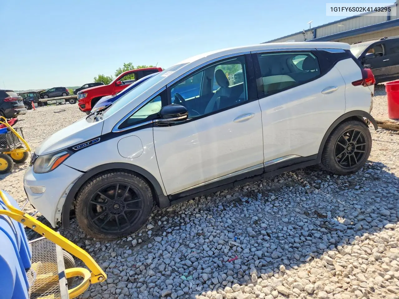 2019 Chevrolet Bolt Ev Lt VIN: 1G1FY6S02K4143295 Lot: 55885266