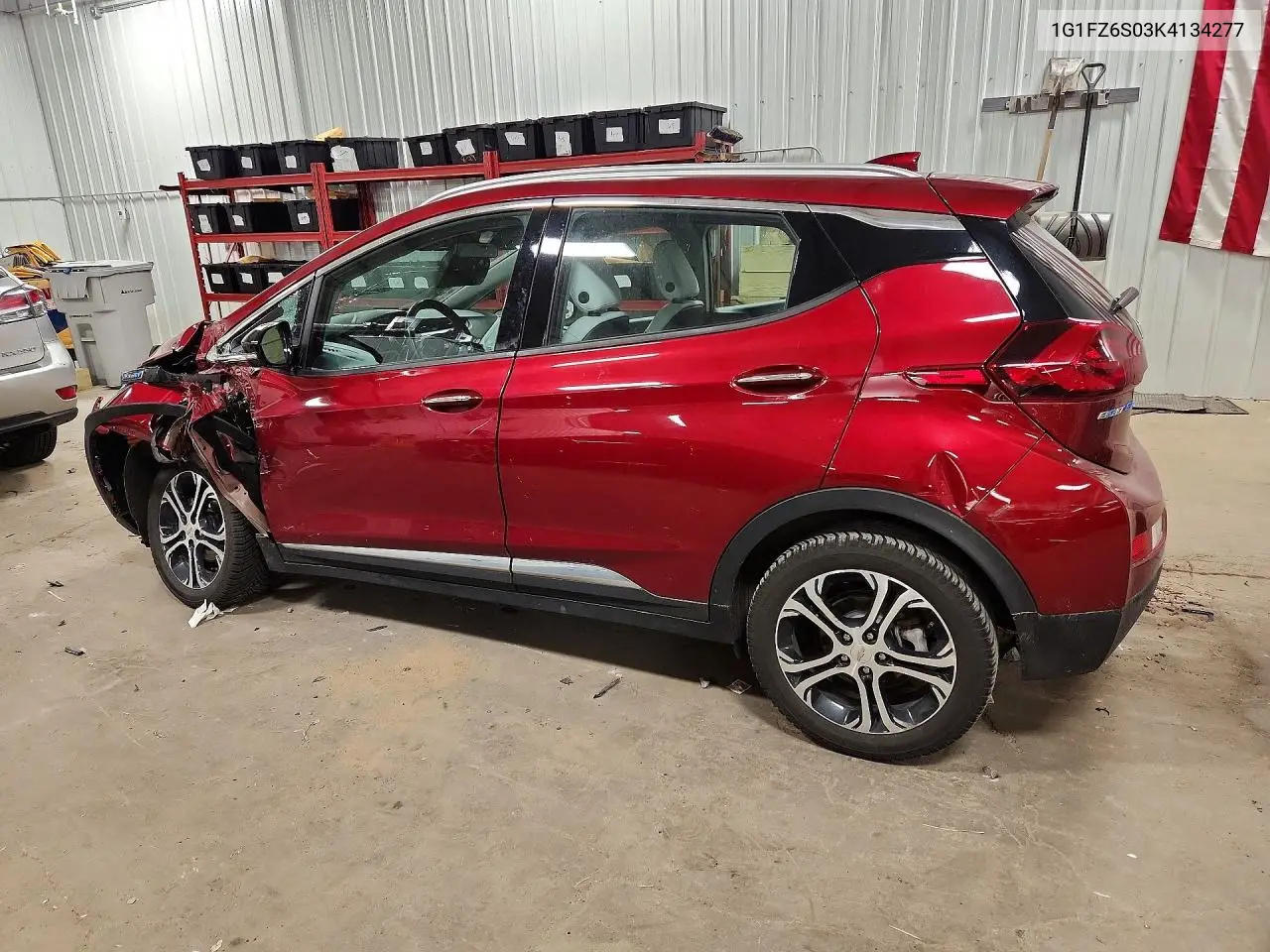 2019 Chevrolet Bolt Ev Premier VIN: 1G1FZ6S03K4134277 Lot: 57758296