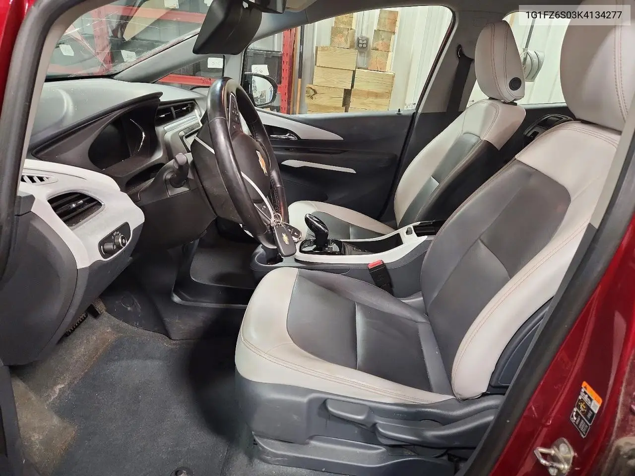 2019 Chevrolet Bolt Ev Premier VIN: 1G1FZ6S03K4134277 Lot: 57758296