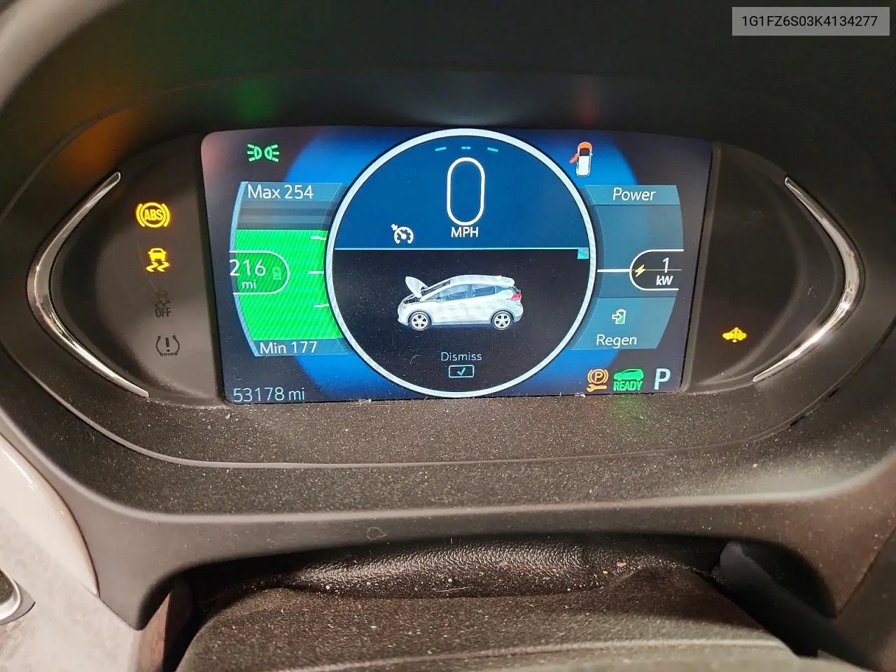 2019 Chevrolet Bolt Ev Premier VIN: 1G1FZ6S03K4134277 Lot: 57758296