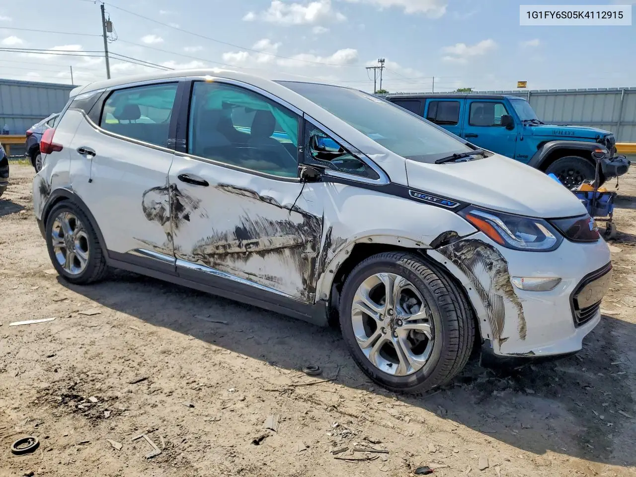 2019 Chevrolet Bolt Ev Lt VIN: 1G1FY6S05K4112915 Lot: 58798896
