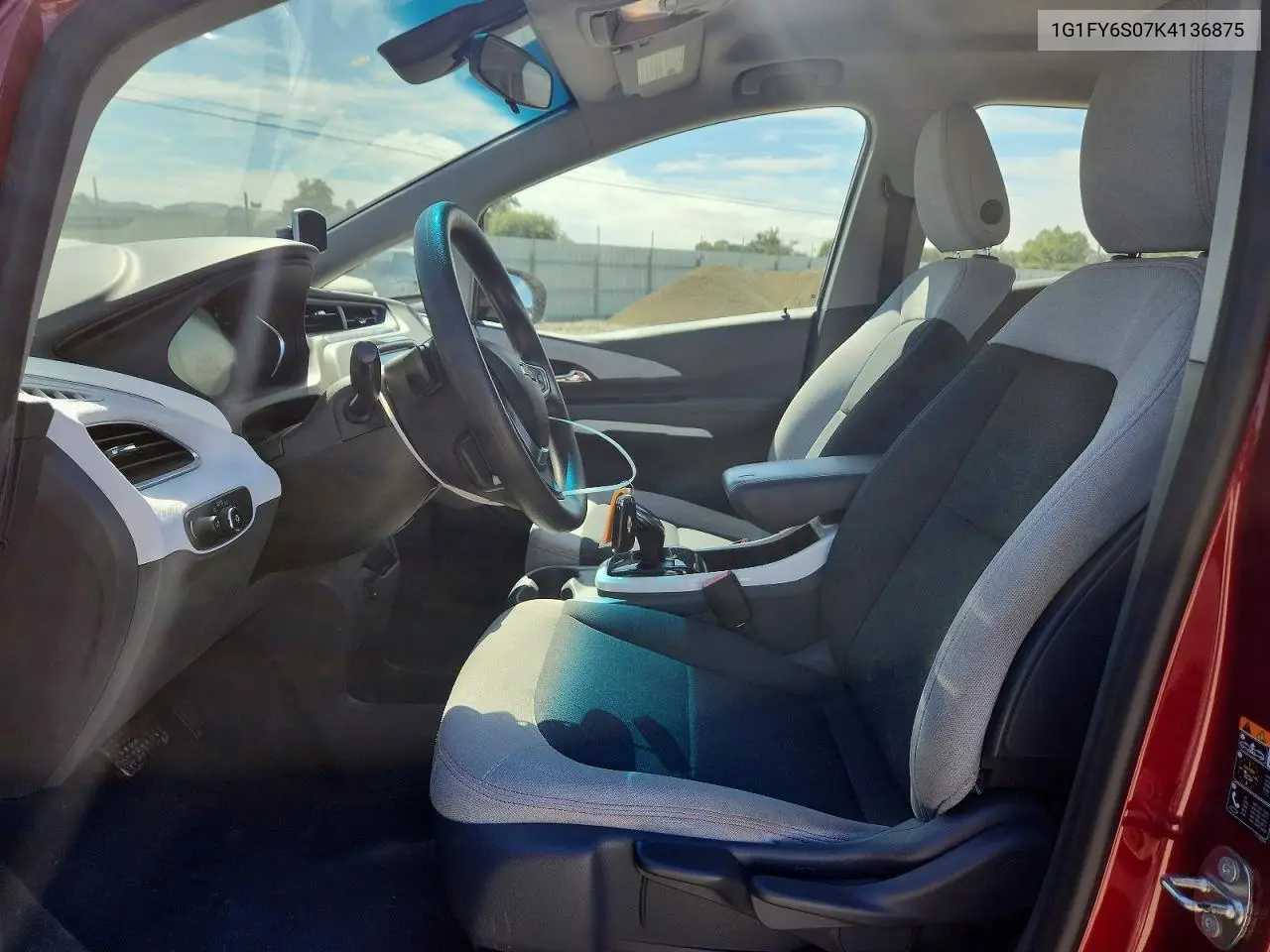 2019 Chevrolet Bolt Ev Lt VIN: 1G1FY6S07K4136875 Lot: 59899896